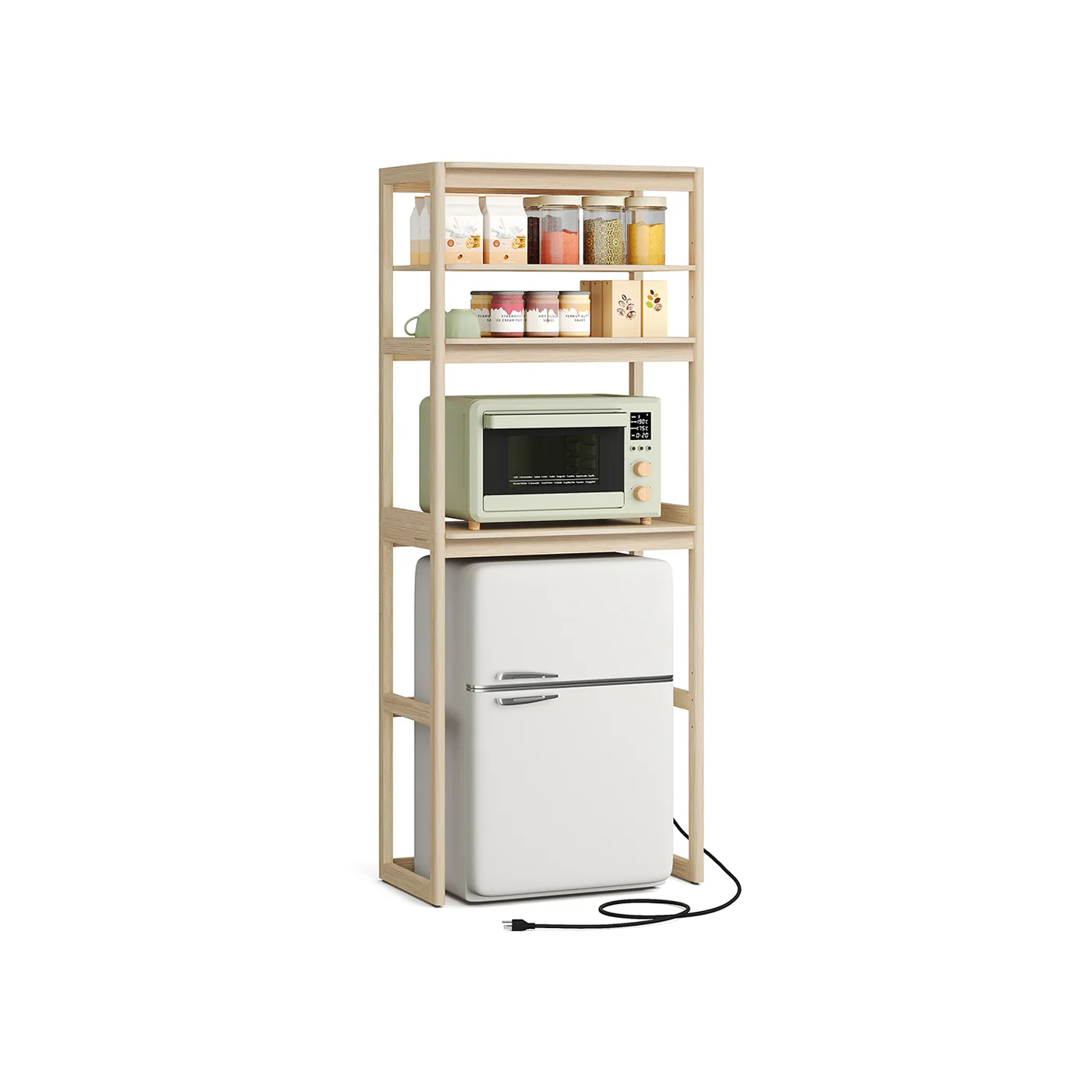 Kitchen Bakers Rack with Power Outlet - Image 2