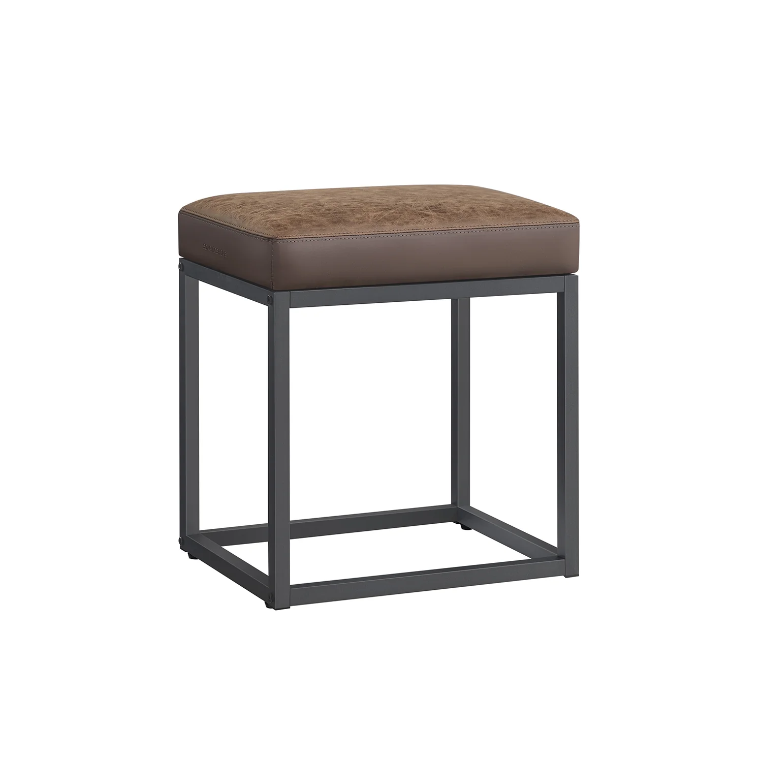 LUIZ Collection - Rectangle Ottoman Footstool Steel Frame
