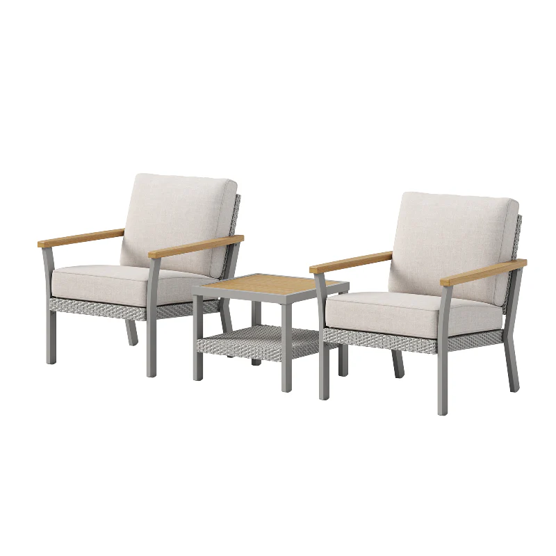 Sencillo Collection - 3 Piece Patio Furniture Set