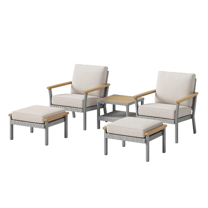 Sencillo Collection - 5 Piece Patio Furniture Set