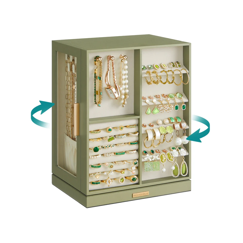 Jewelry Box 360° Rotating, Open Design - Image 5