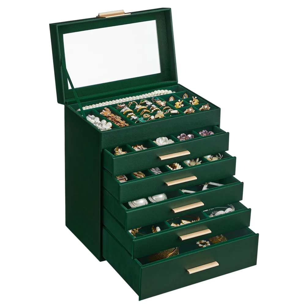 GISELLA Collection - Jewelry Box with Glass Lid for Sunglasses and Big Jewelry - Image 11
