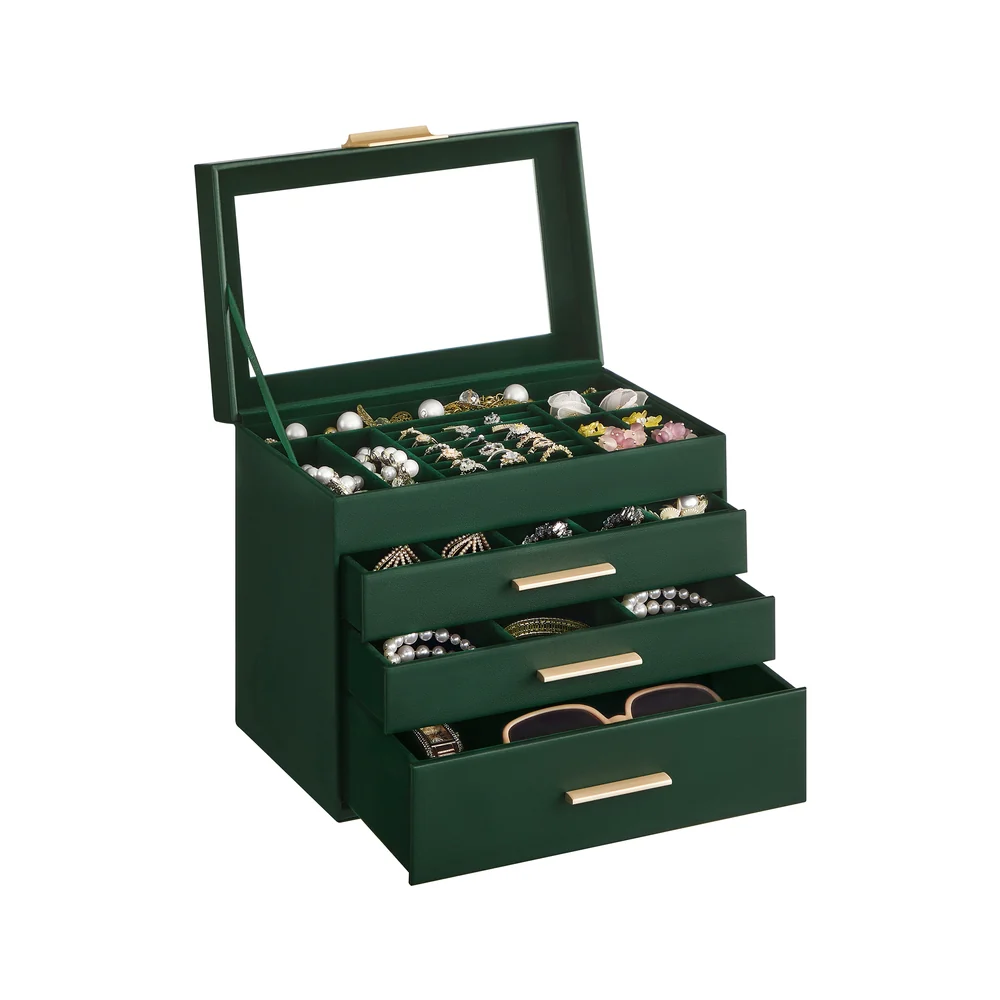 GISELLA Collection - Jewelry Box with Glass Lid for Sunglasses and Big Jewelry - Image 3