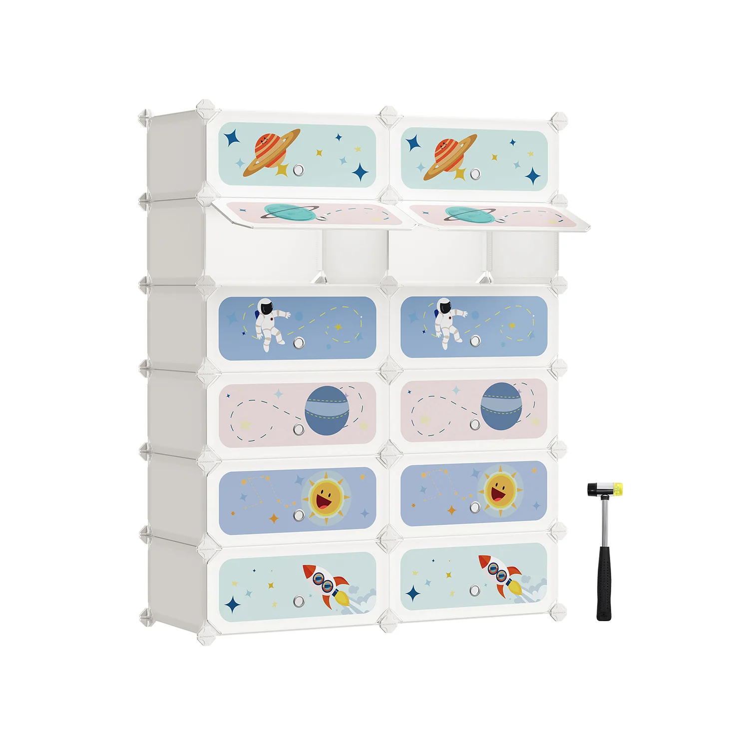 Kids Shoe Rack with Doors - Image 2
