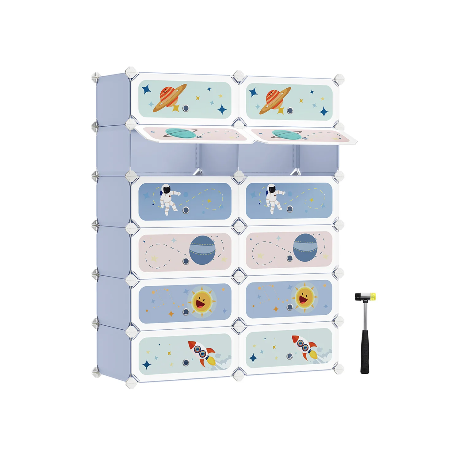 Kids Shoe Rack with Doors - Image 3