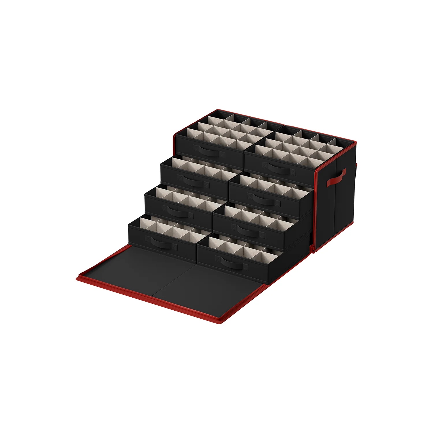 128-Slot Large Stackable Christmas Storage Container with Lid - Image 4