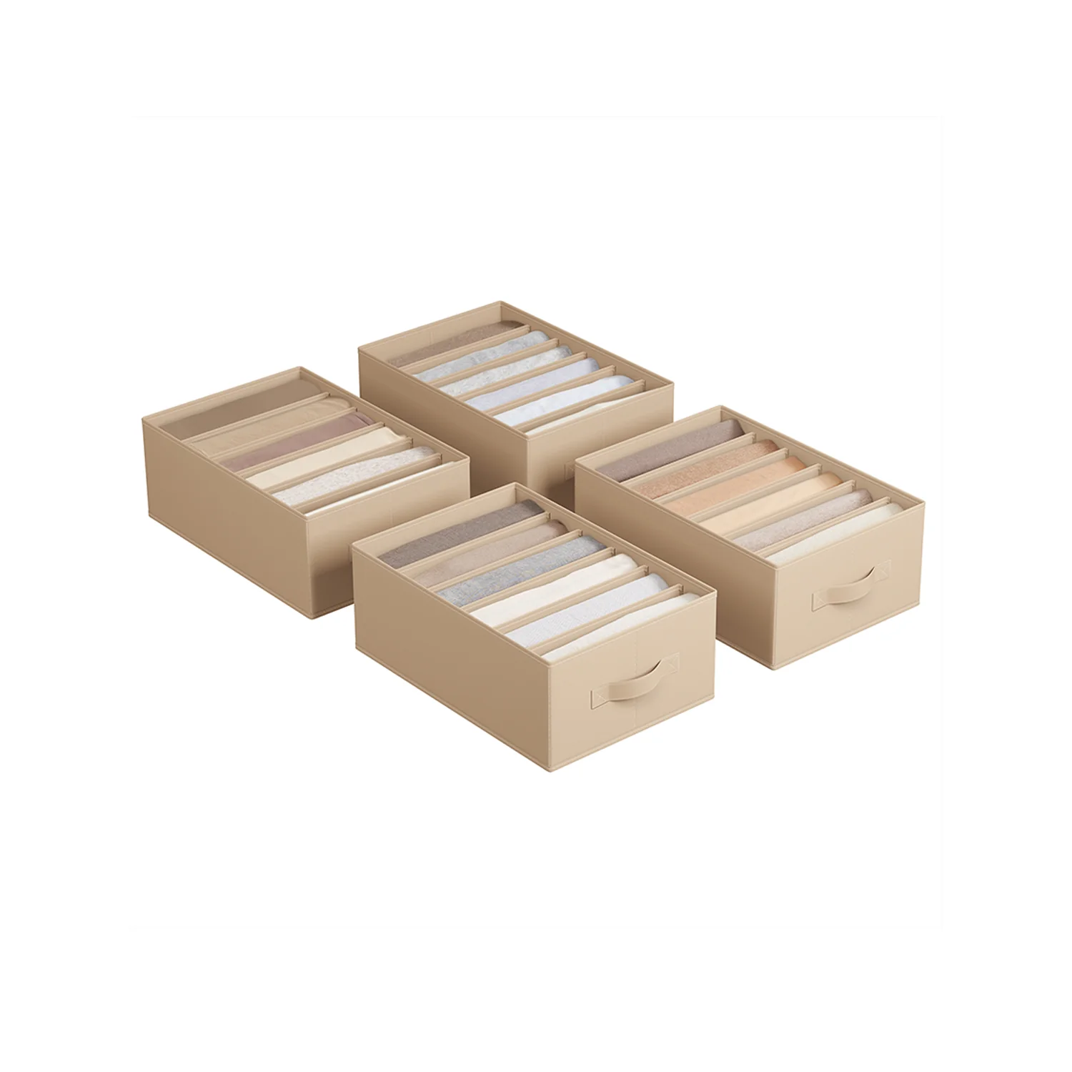 Large 6-Compartment Foldable Clothes Organizers - Image 8