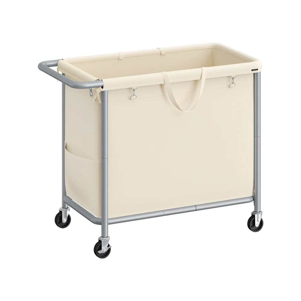 Laundry Basket with Wheels with Removable Liner and Handle - Image 10