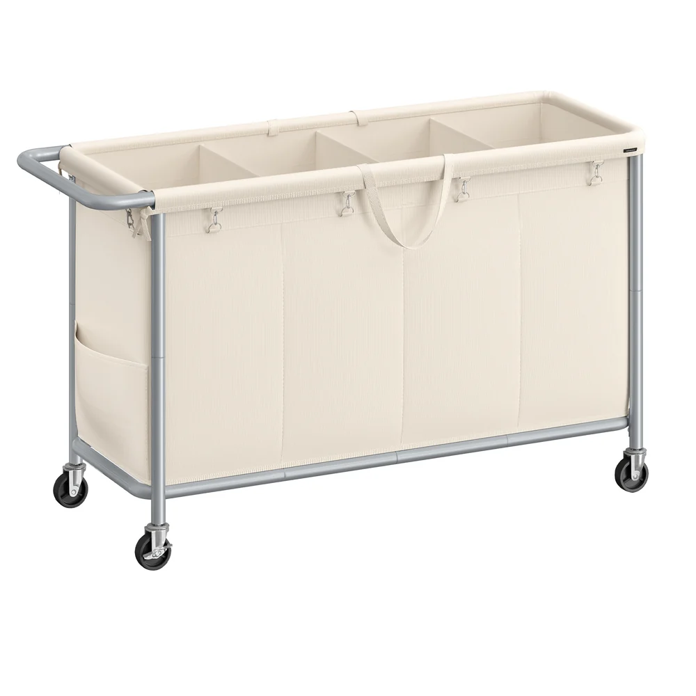 Laundry Basket with Wheels with Removable Liner and Handle - Image 12