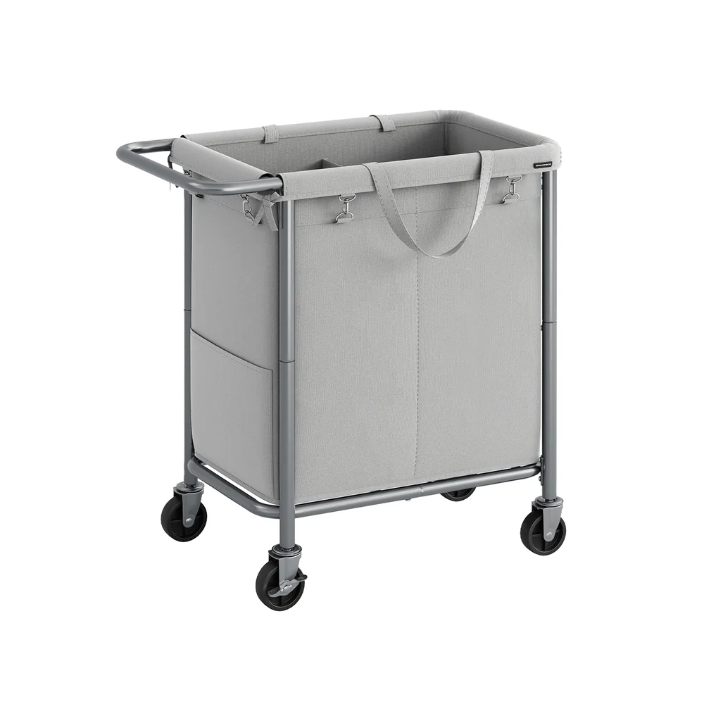 Laundry Basket with Wheels with Removable Liner and Handle - Image 3