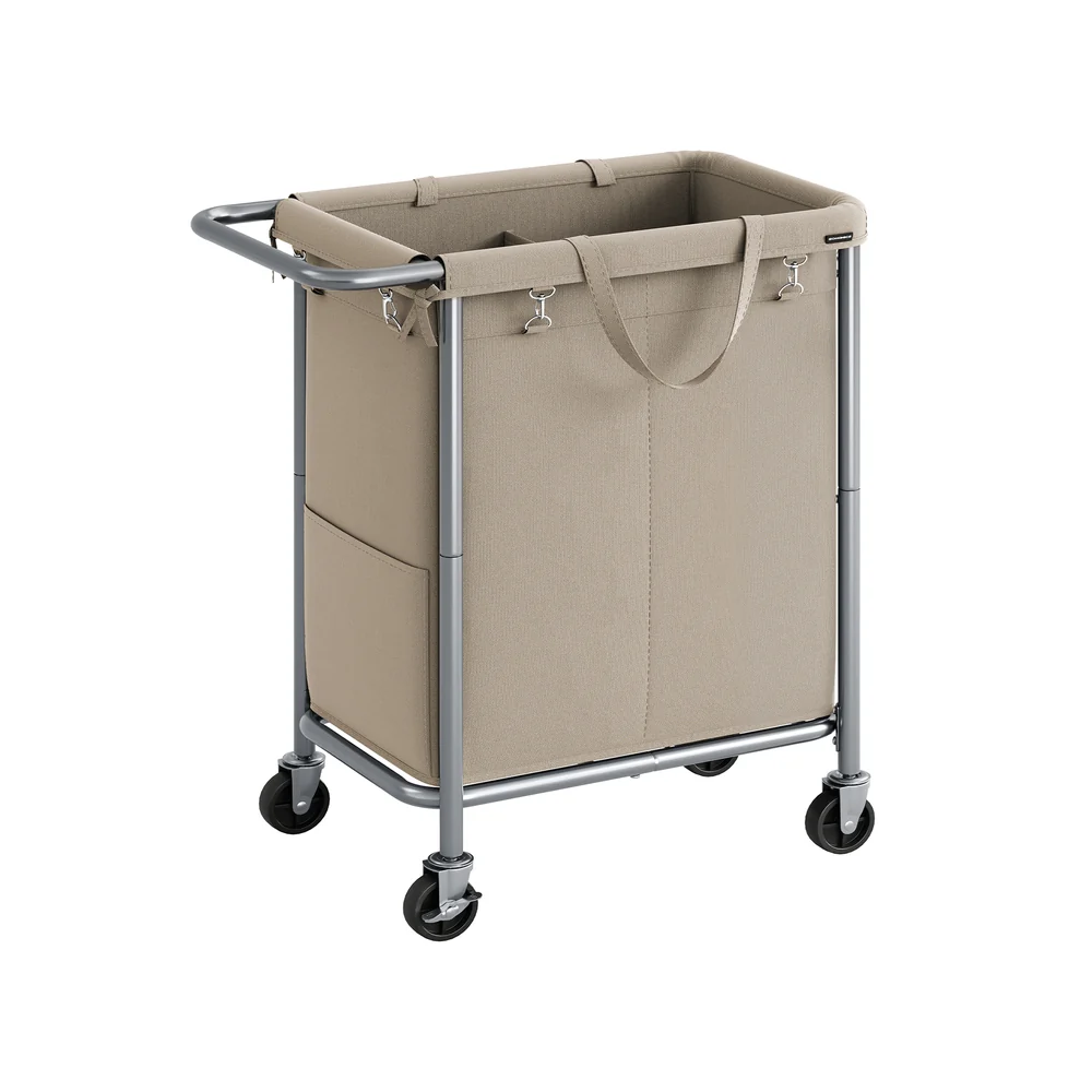 Laundry Basket with Wheels with Removable Liner and Handle - Image 5
