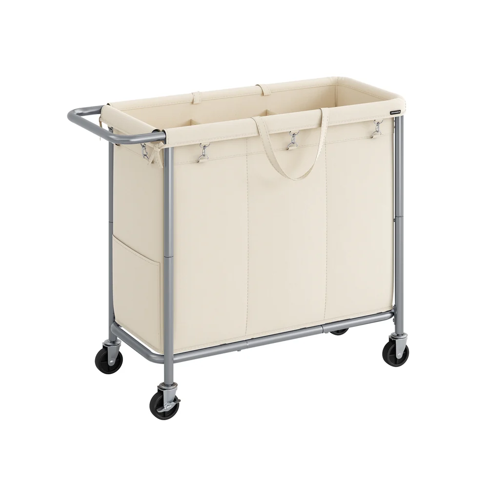 Laundry Basket with Wheels with Removable Liner and Handle - Image 6