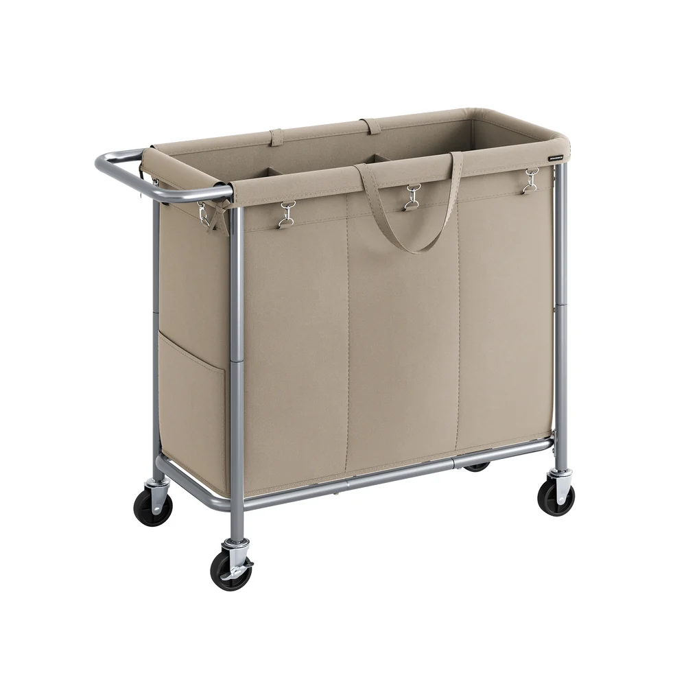 Laundry Basket with Wheels with Removable Liner and Handle - Image 9