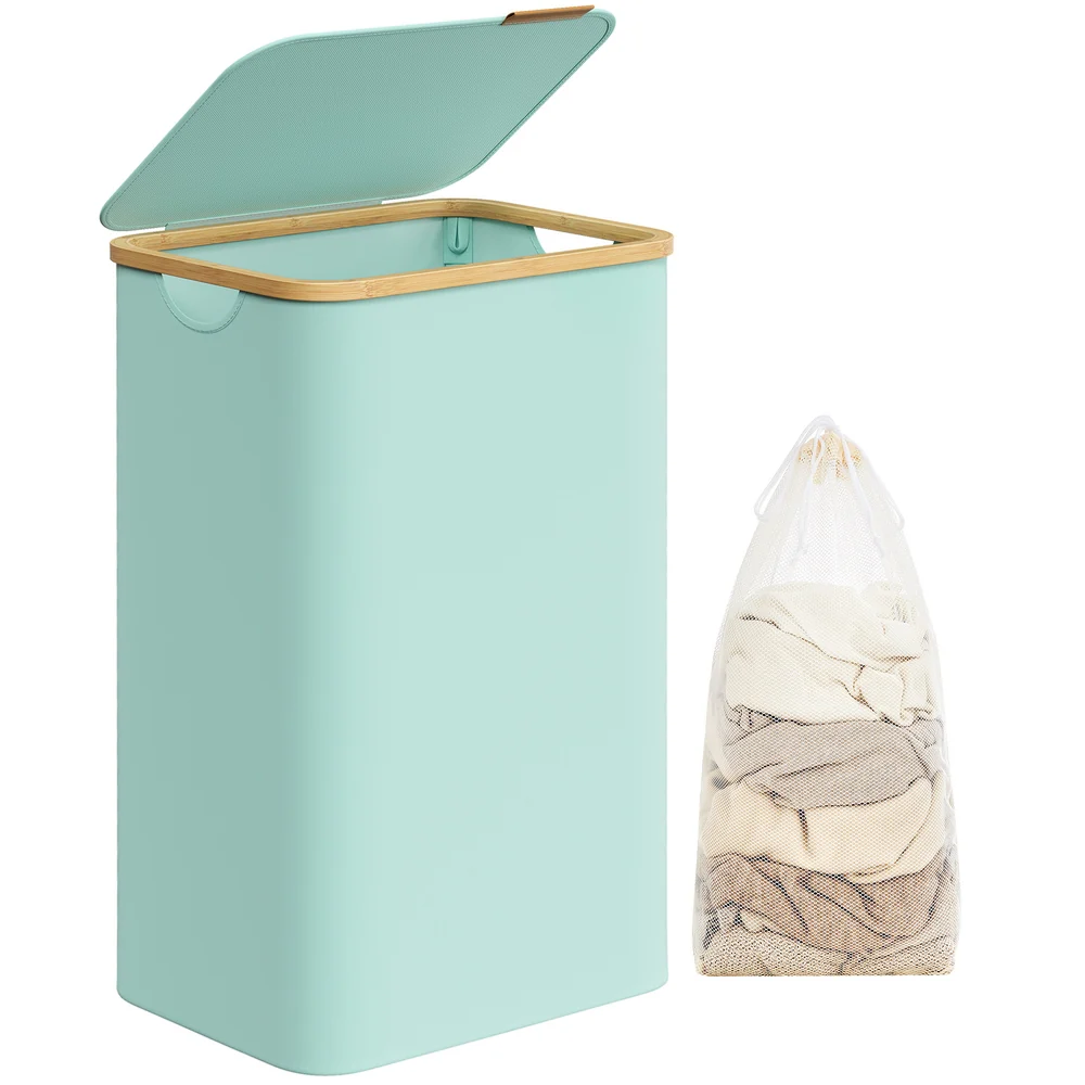 Laundry Hamper with Lid, Slim Laundry Basket