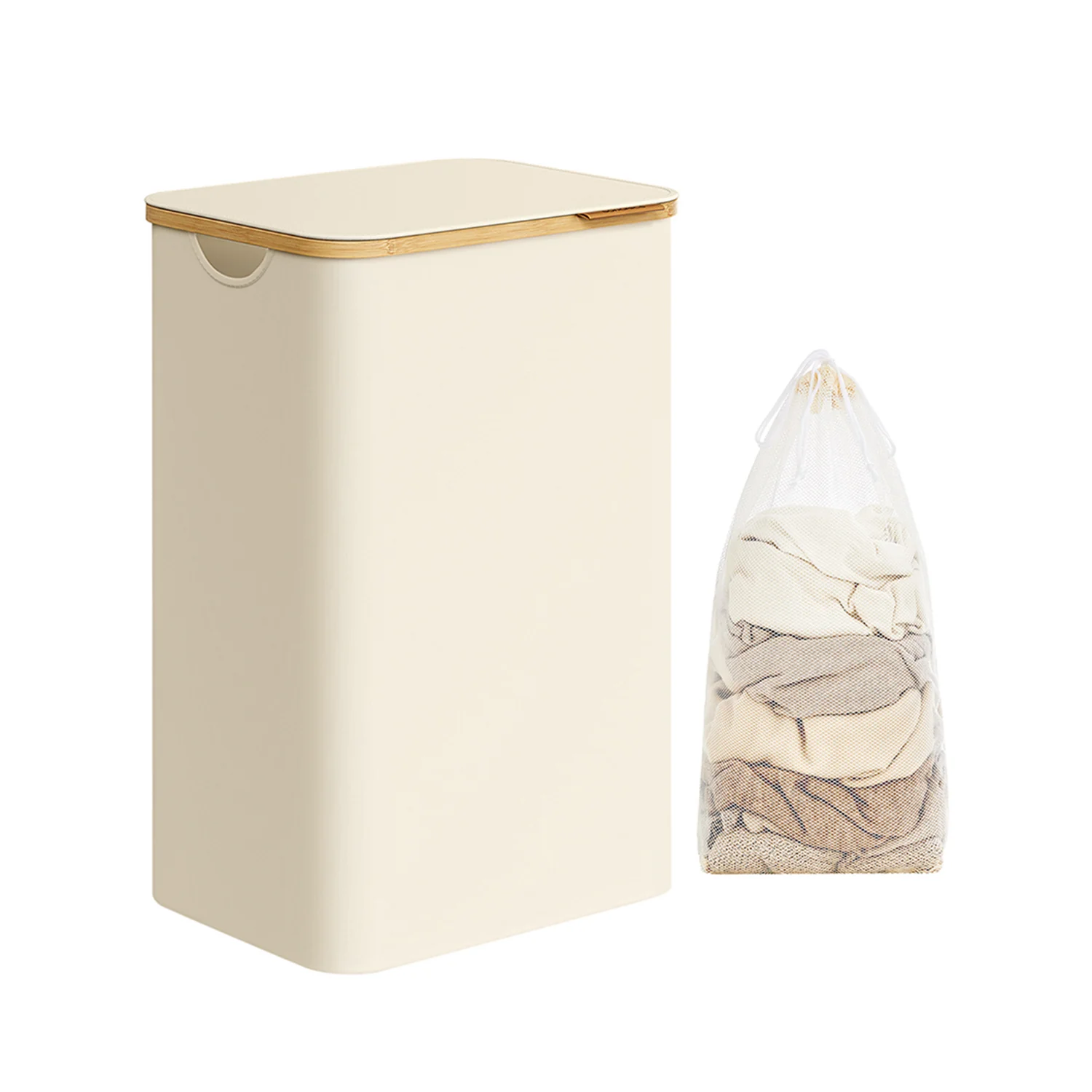 Laundry Hamper with Lid, Slim Laundry Basket - Image 14