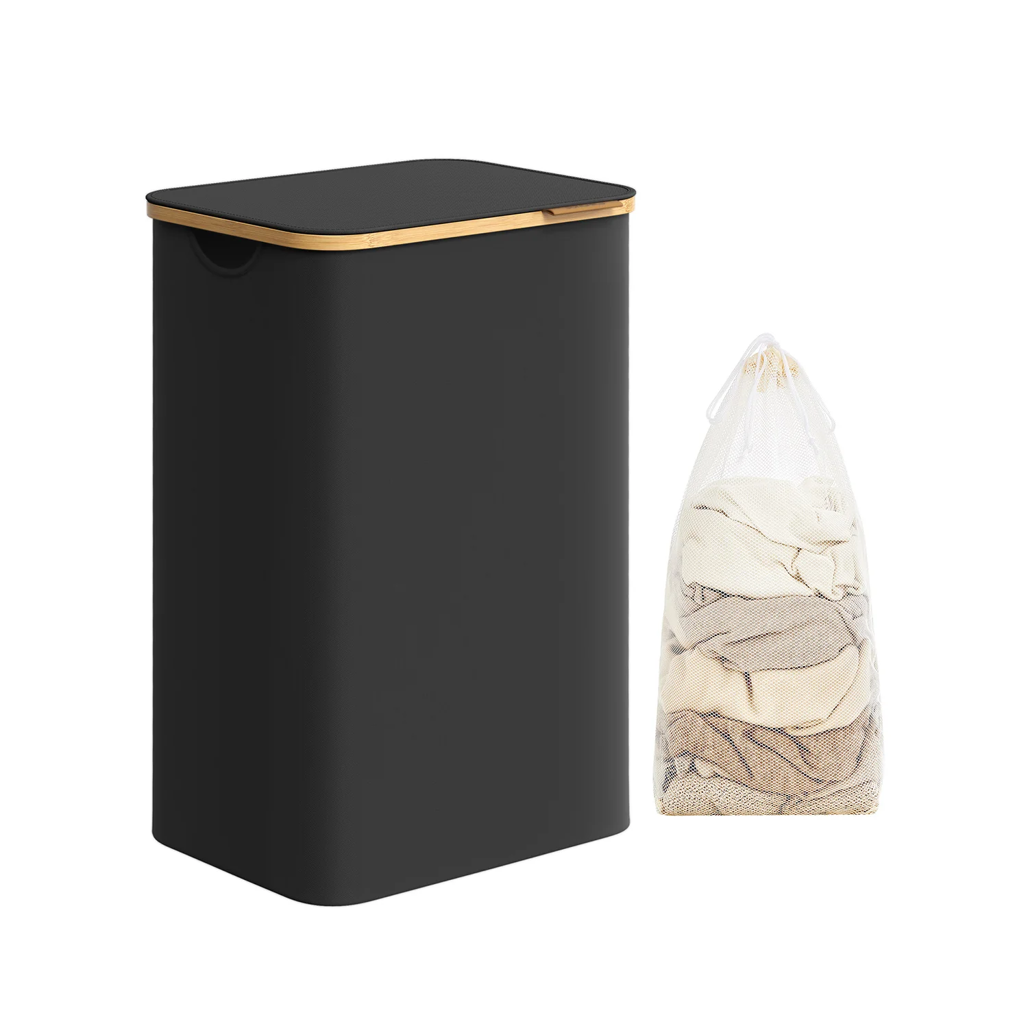 Laundry Hamper with Lid, Slim Laundry Basket - Image 3