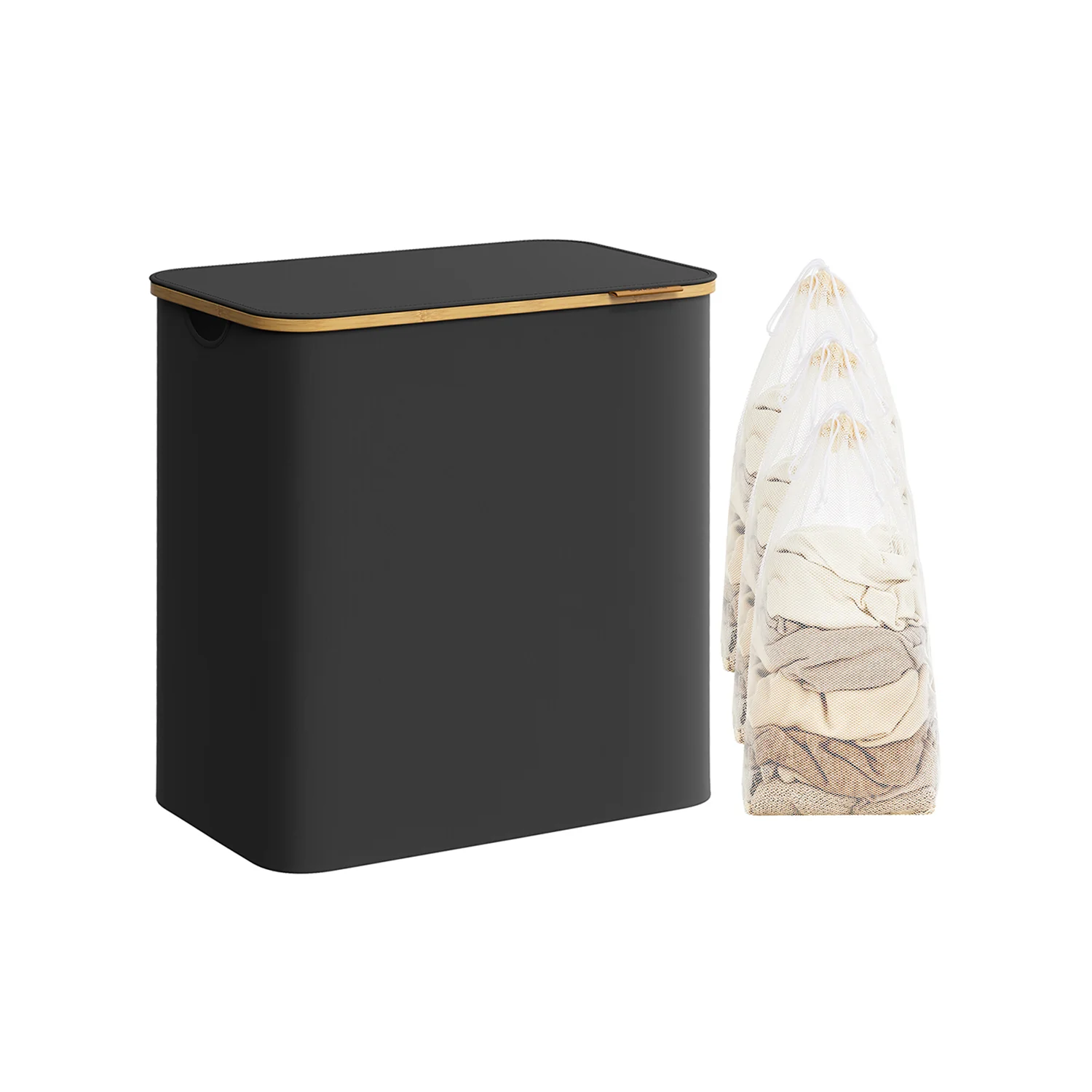 Laundry Hamper with Lid, Slim Laundry Basket - Image 7