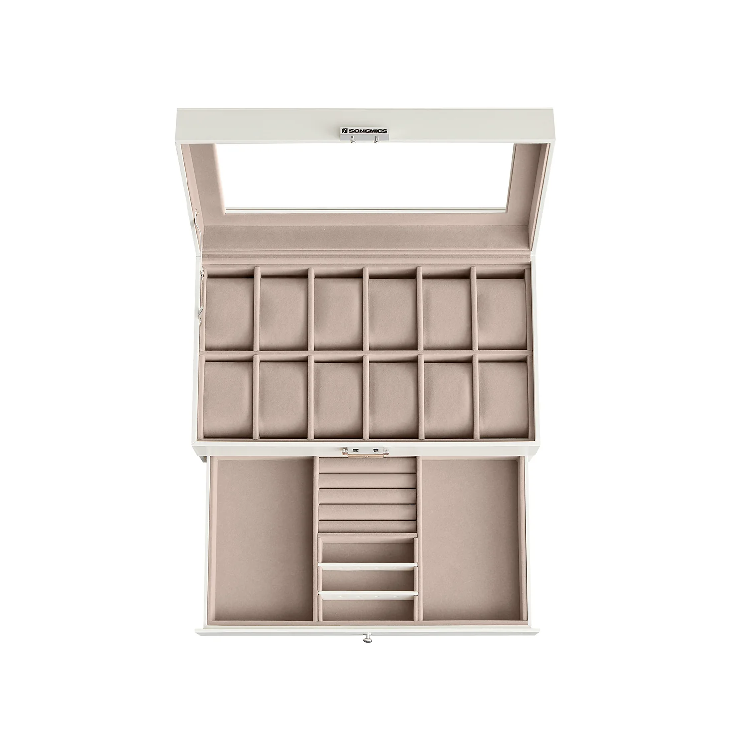Lockable Watch Box With Glass Lid - Image 9