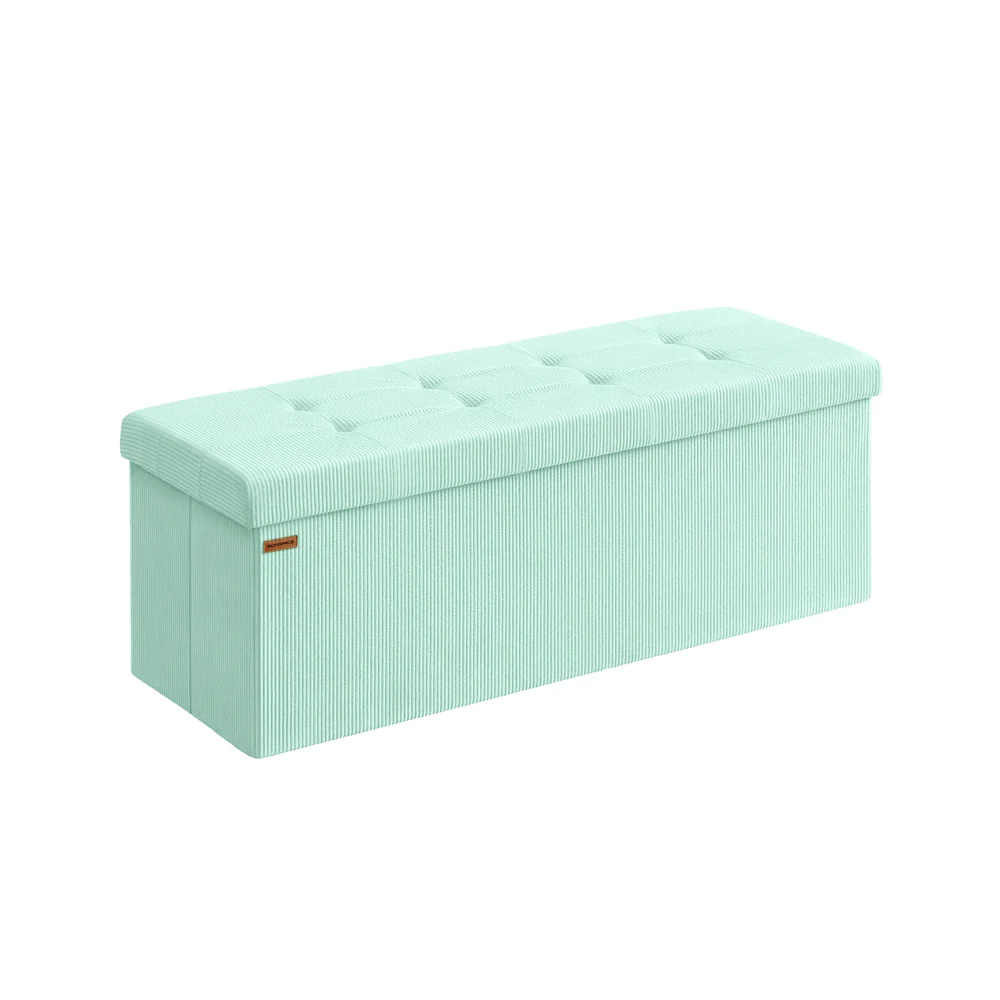 MAZIE Collection - Foldable storage ottoman bench with foot rest - Image 2