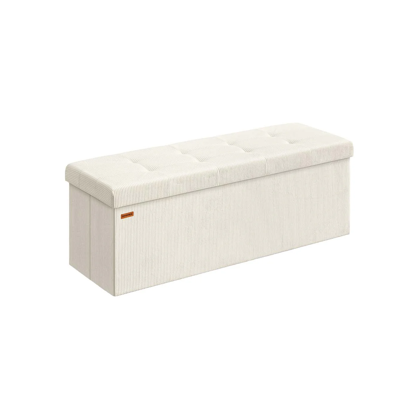 MAZIE Collection - Foldable storage ottoman bench with foot rest - Image 4