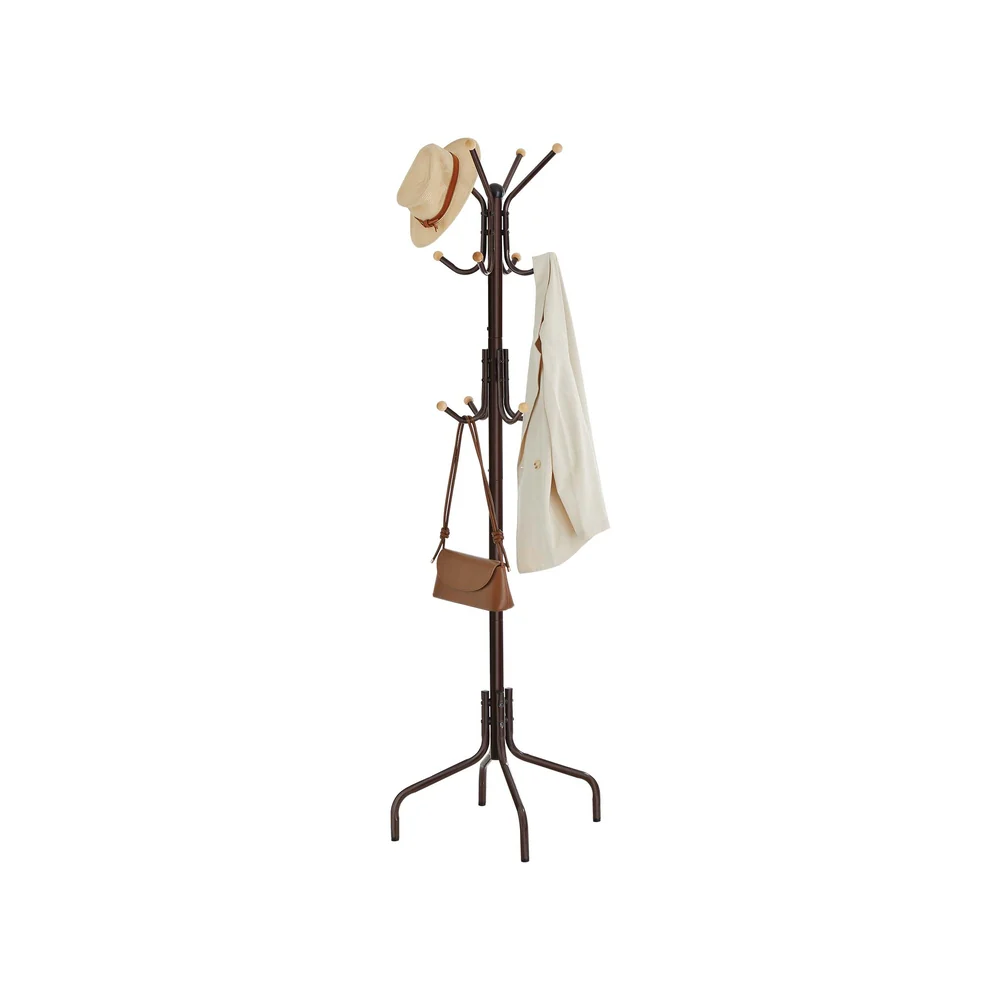 Metal Freestanding Coat Rack with 12 Hooks - Image 2