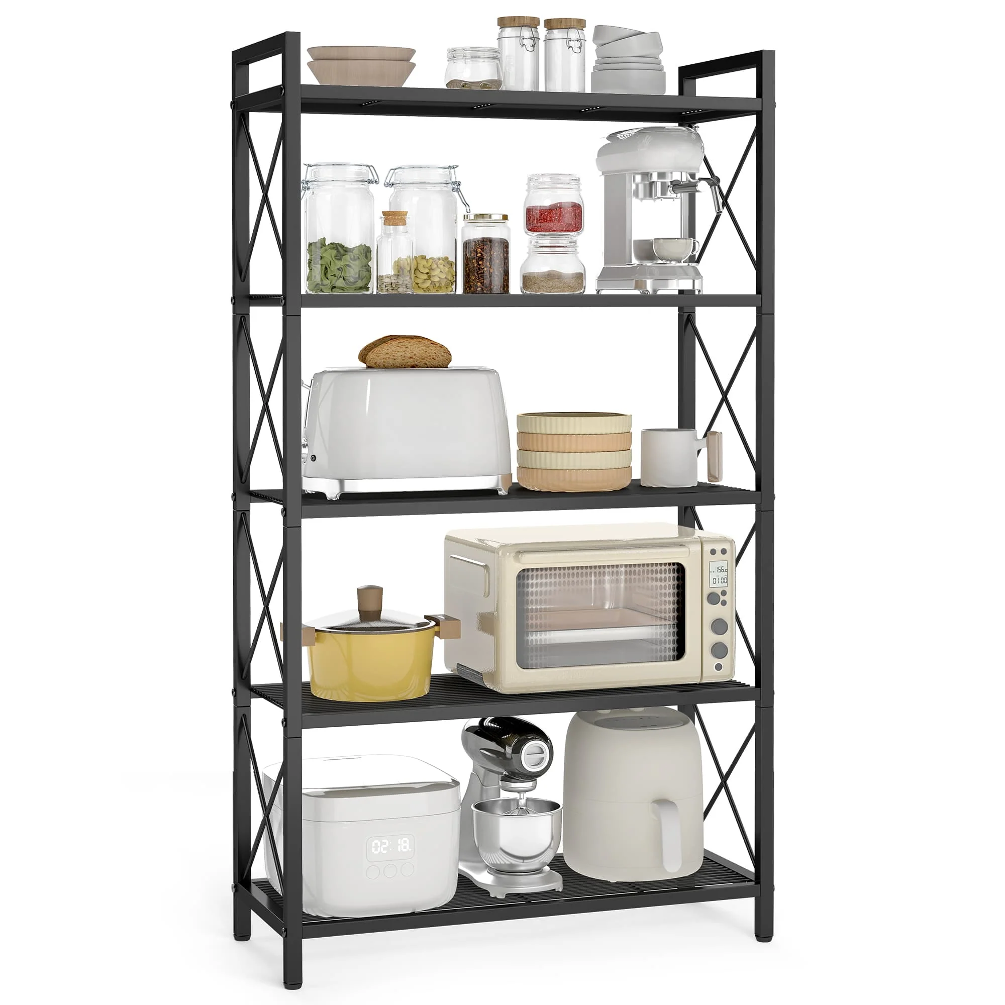 Metal Storage Shelf with X Side Frames - Image 4