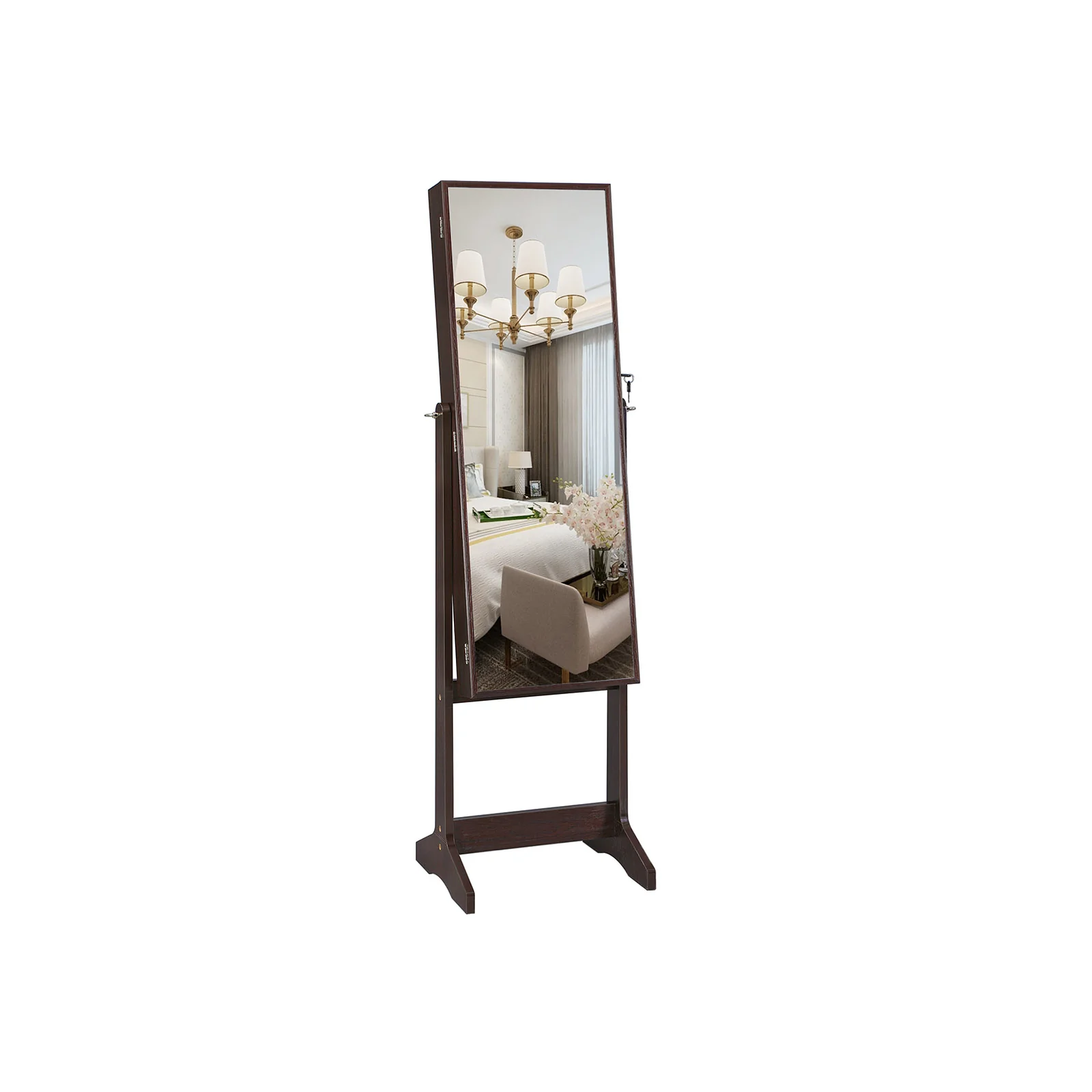 Mirrored Jewelery Cabinet with Full Body Mirror