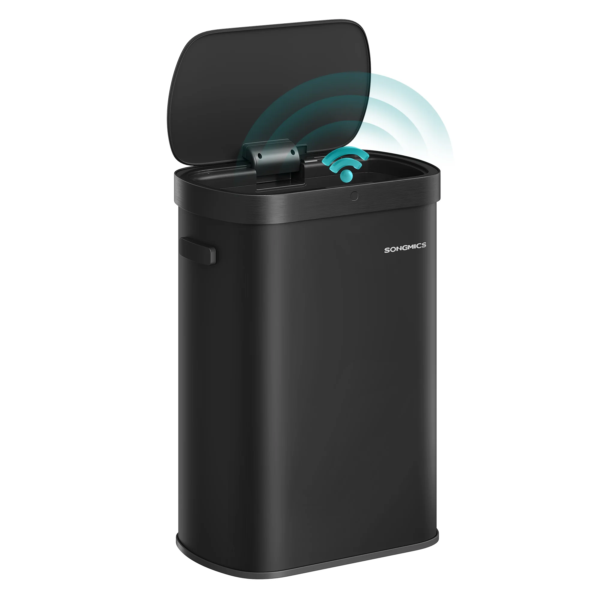 Motion Sensor Trash Can 13-Gallon (50L) Automatic Garbage Bin with Soft Close Lid Stainless Steel Wave or Touch to Open Includes 15 Bags