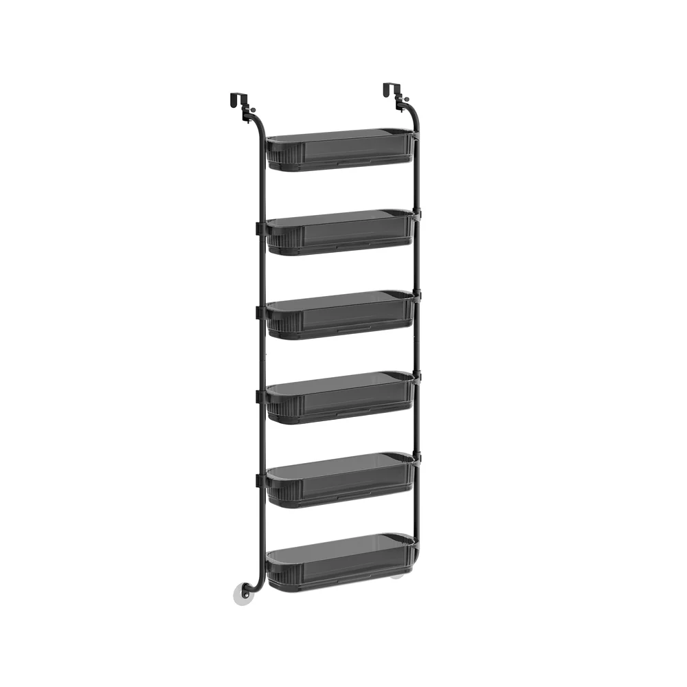Over-the-door Pantry Organizer with Adjustable Baskets