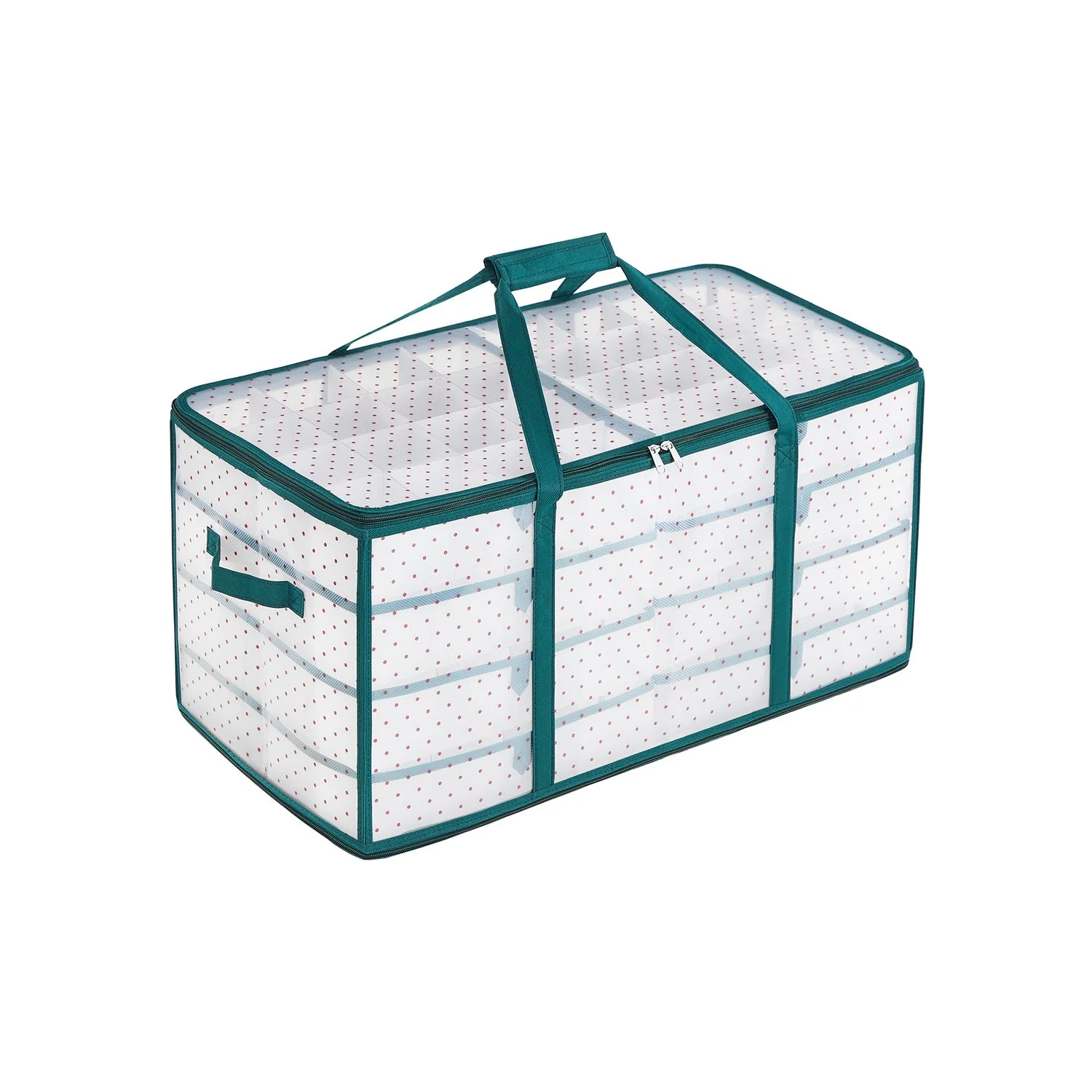 Large Plastic Christmas Storage Container with Lid - Image 2