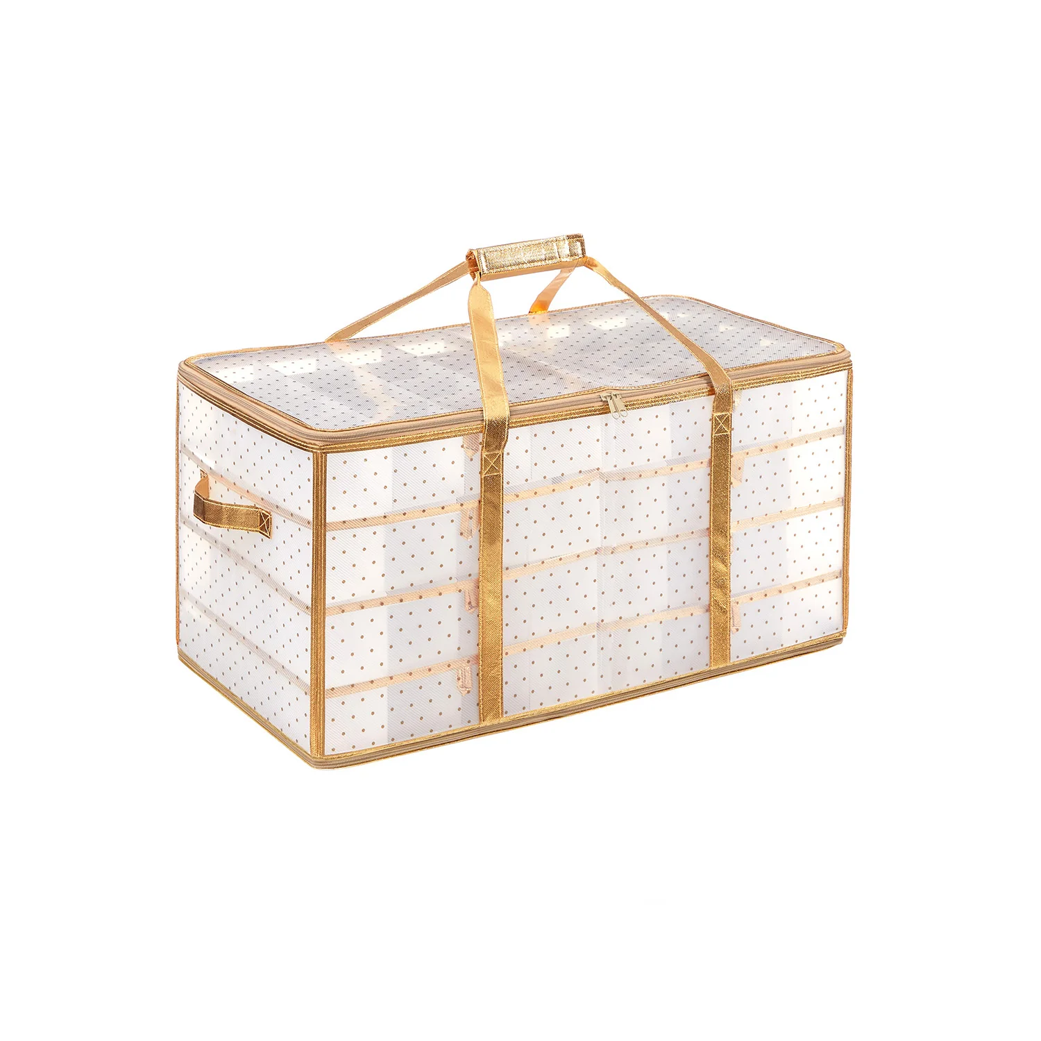 Large Plastic Christmas Storage Container with Lid - Image 3