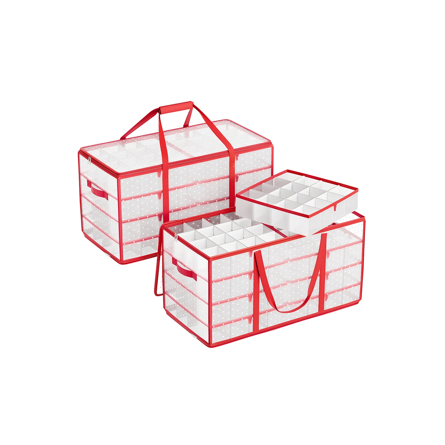 Large Plastic Christmas Storage Container with Lid - Image 4