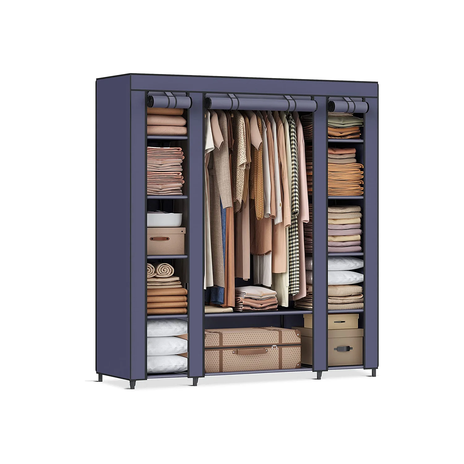 Closet Wardrobe with Non-Woven Fabric Cover