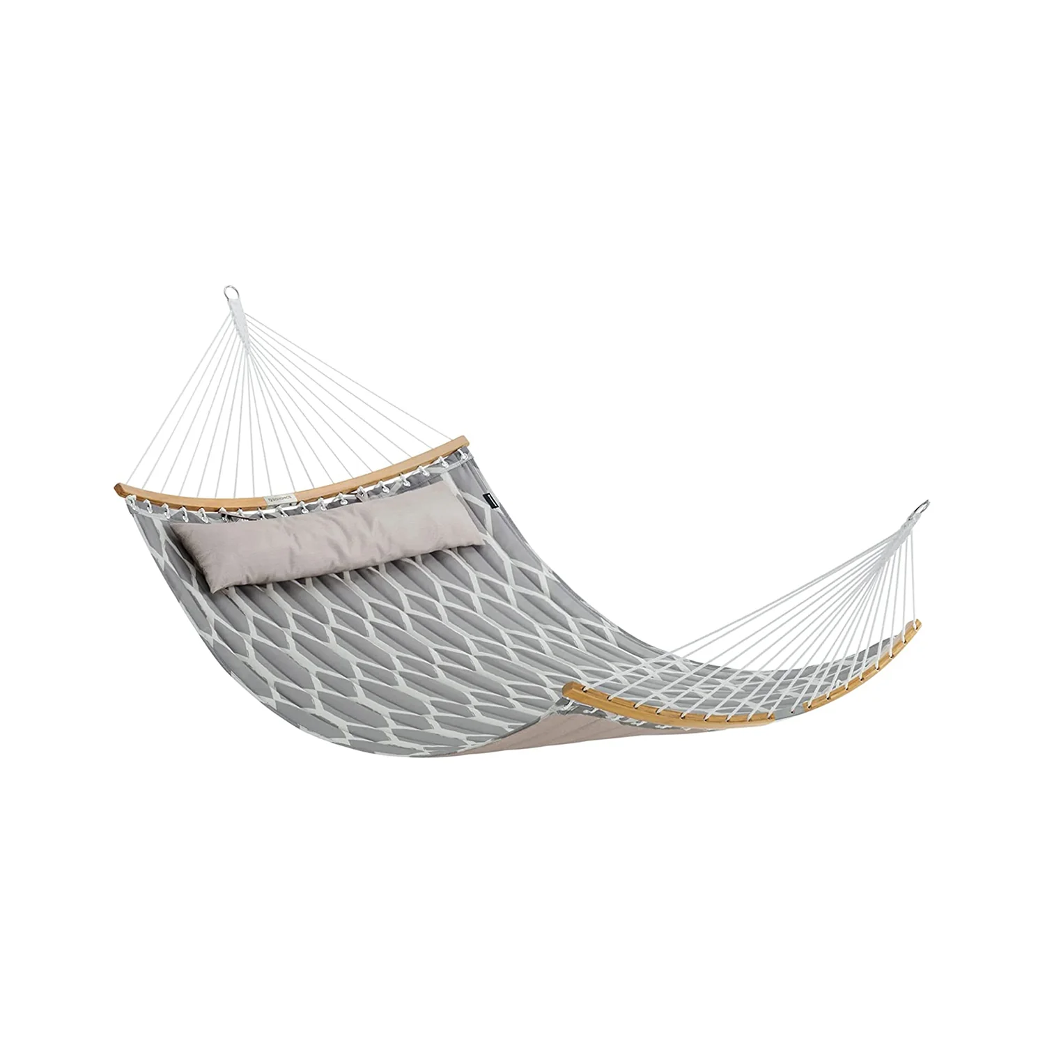 Quilted Hammock with Curved Bamboo Spreaders - Image 4