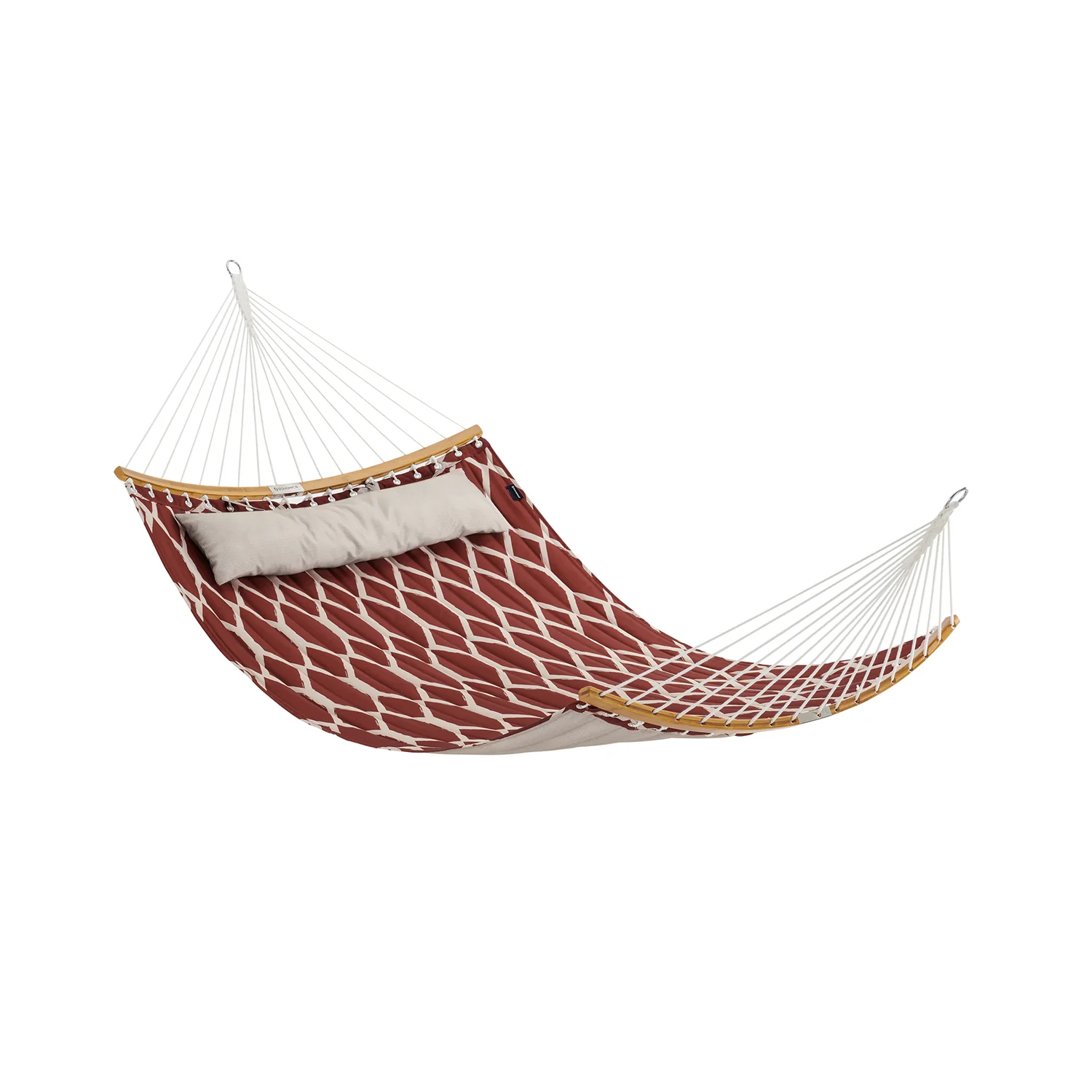 Quilted Hammock with Curved Bamboo Spreaders - Image 5
