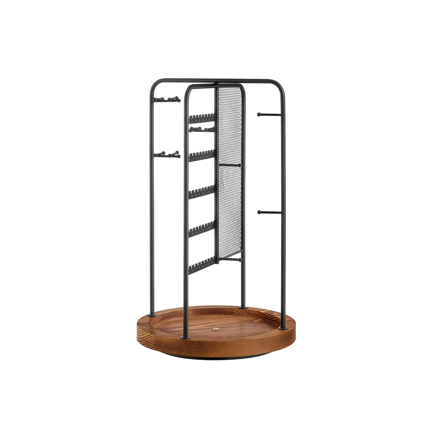 Rotating Jewellery Stand with a Bottom Tray Champagne - Image 2