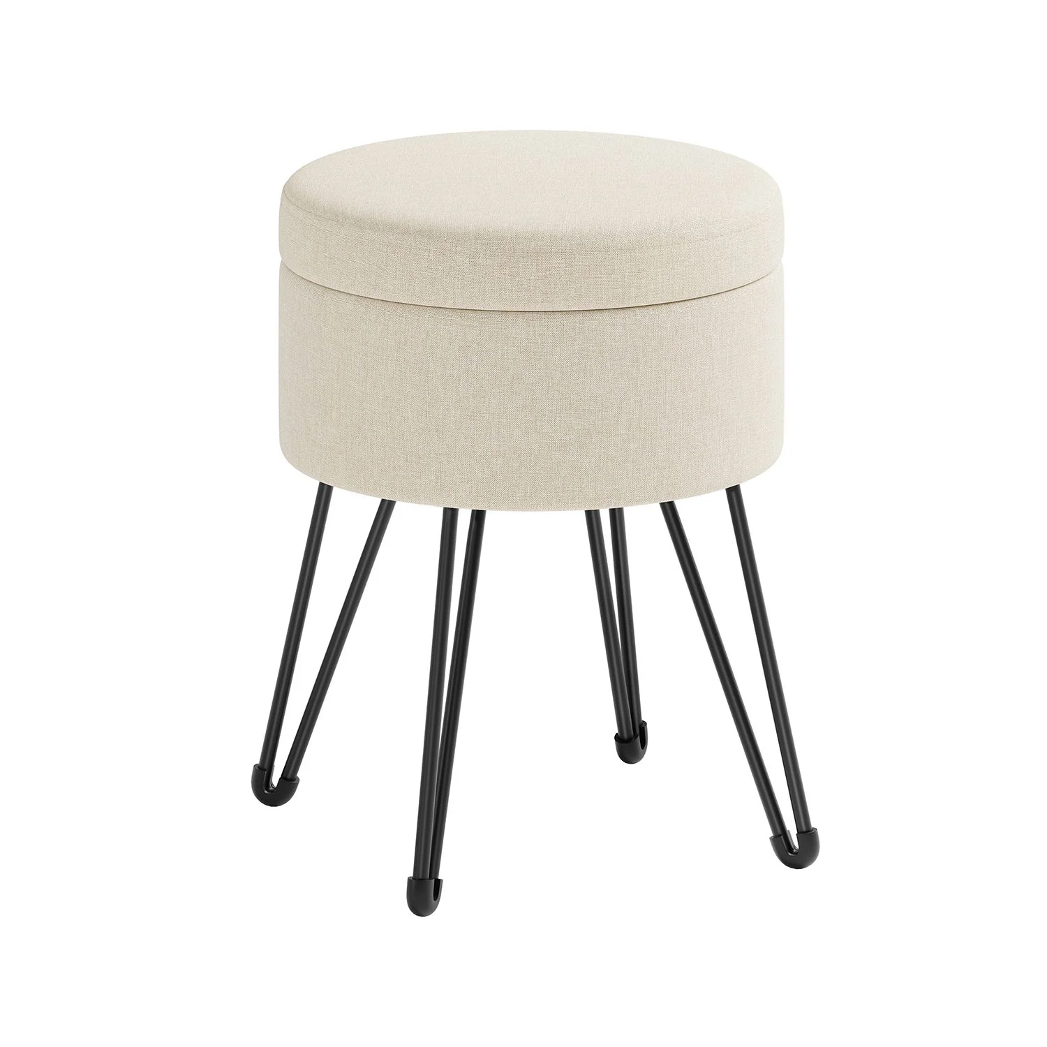 Round Storage Ottoman - Image 3