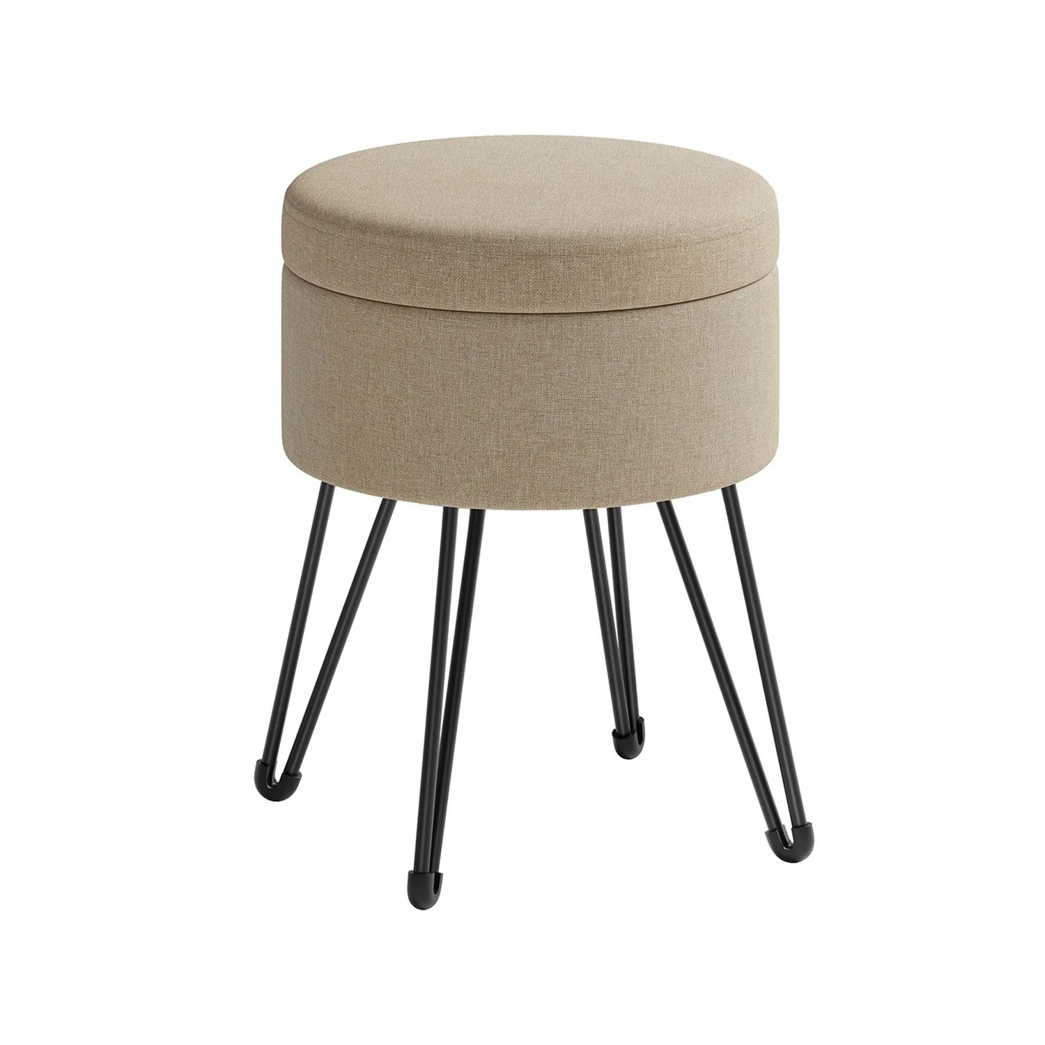 Round Storage Ottoman - Image 4