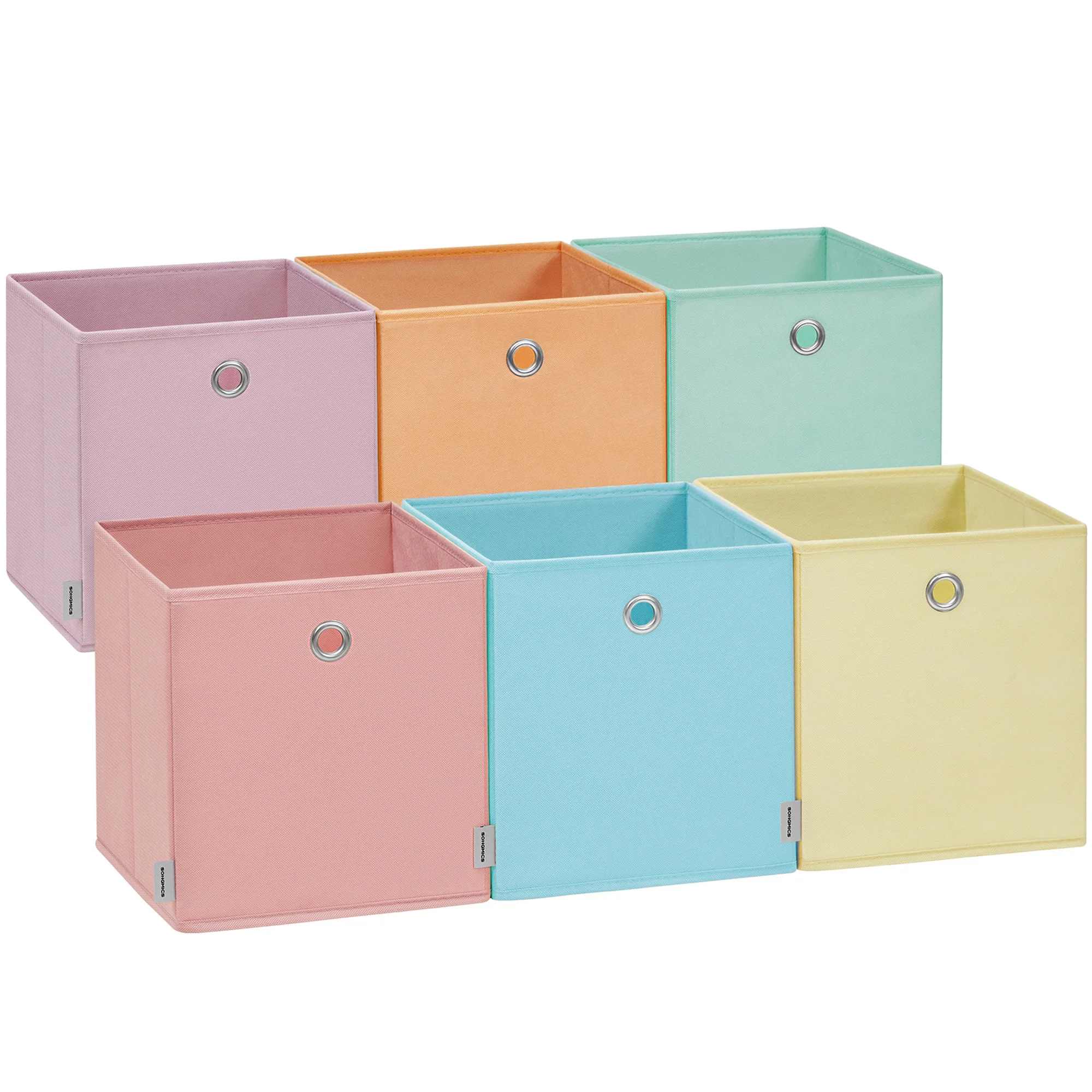 SONGMICS Set of 6 Foldable Storage Boxes