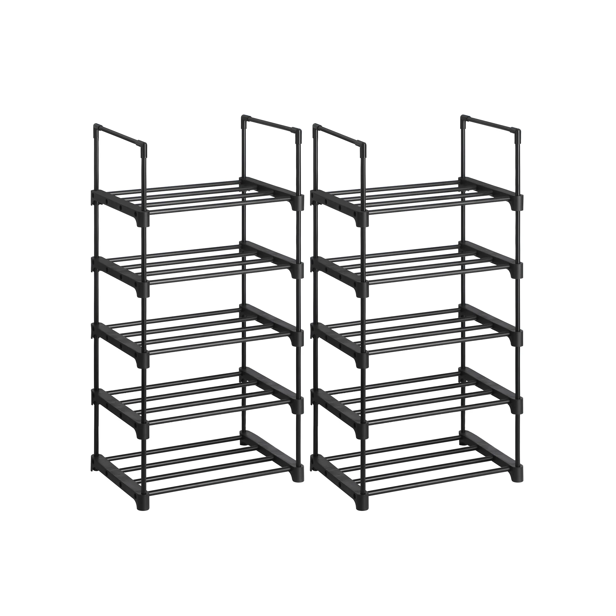 Set of2 5-Tier Shoe Racks
