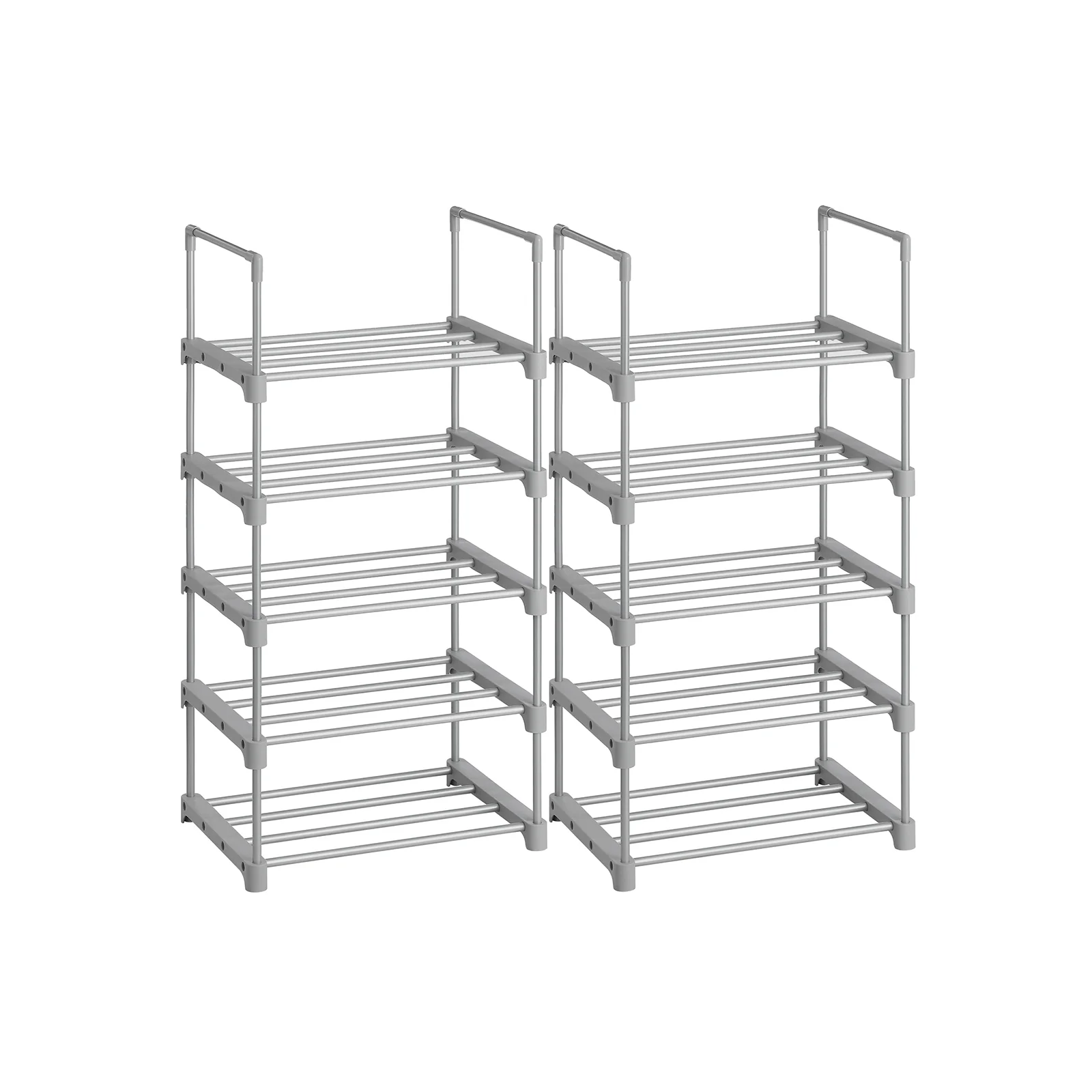 Set of2 5-Tier Shoe Racks - Image 2