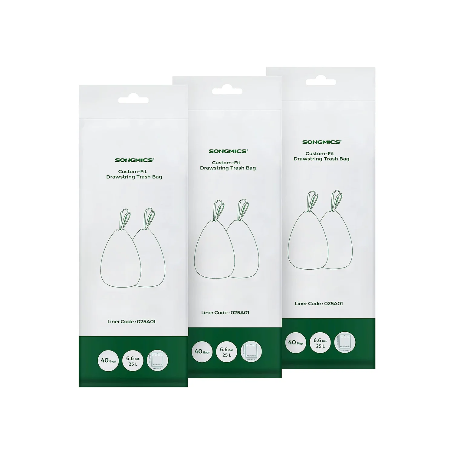 Small Trash Bags for 6.6 Gallon Trash Cans 120 Count - Image 3