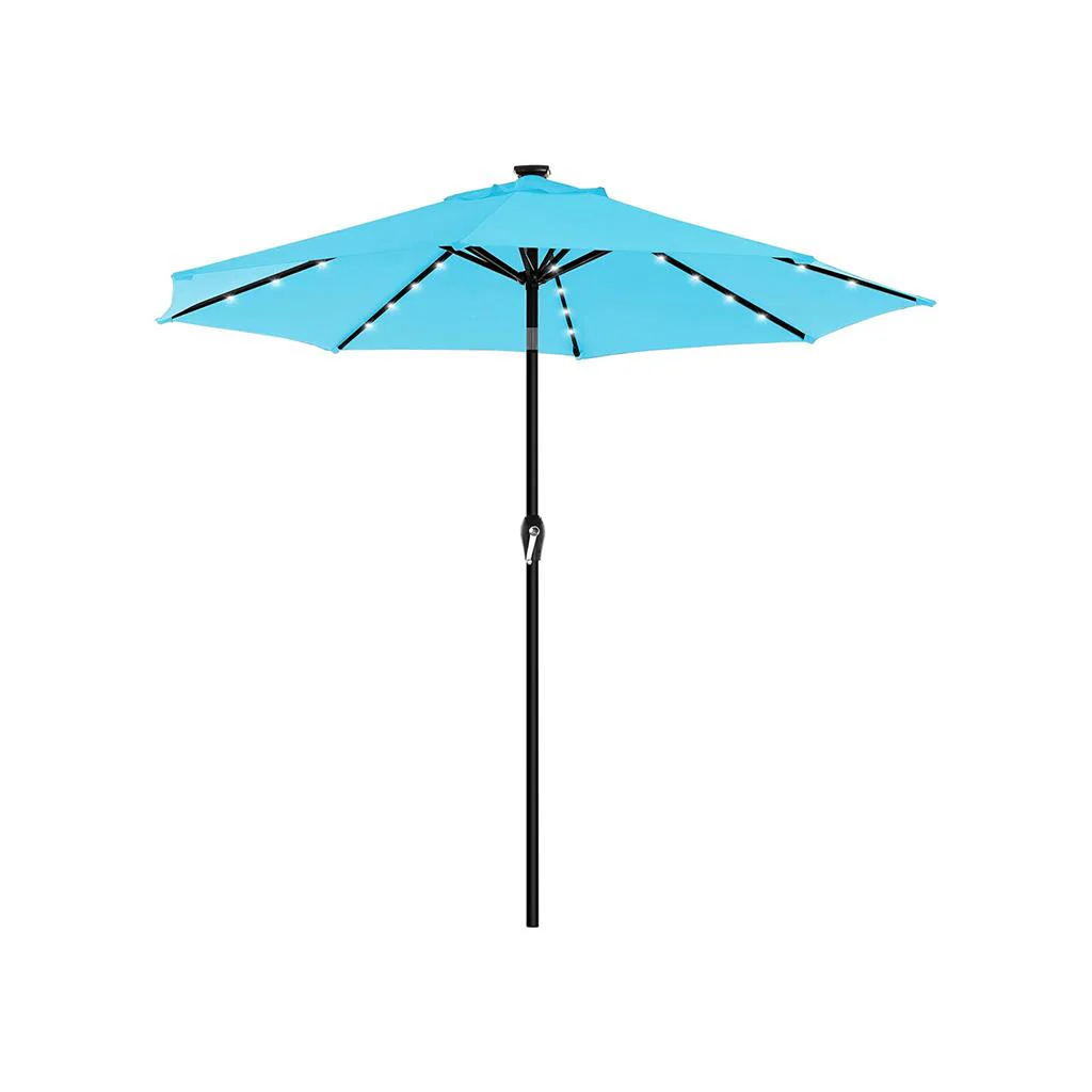 Solar Patio Umbrella with Tilt and Crank Mechanism - Image 4