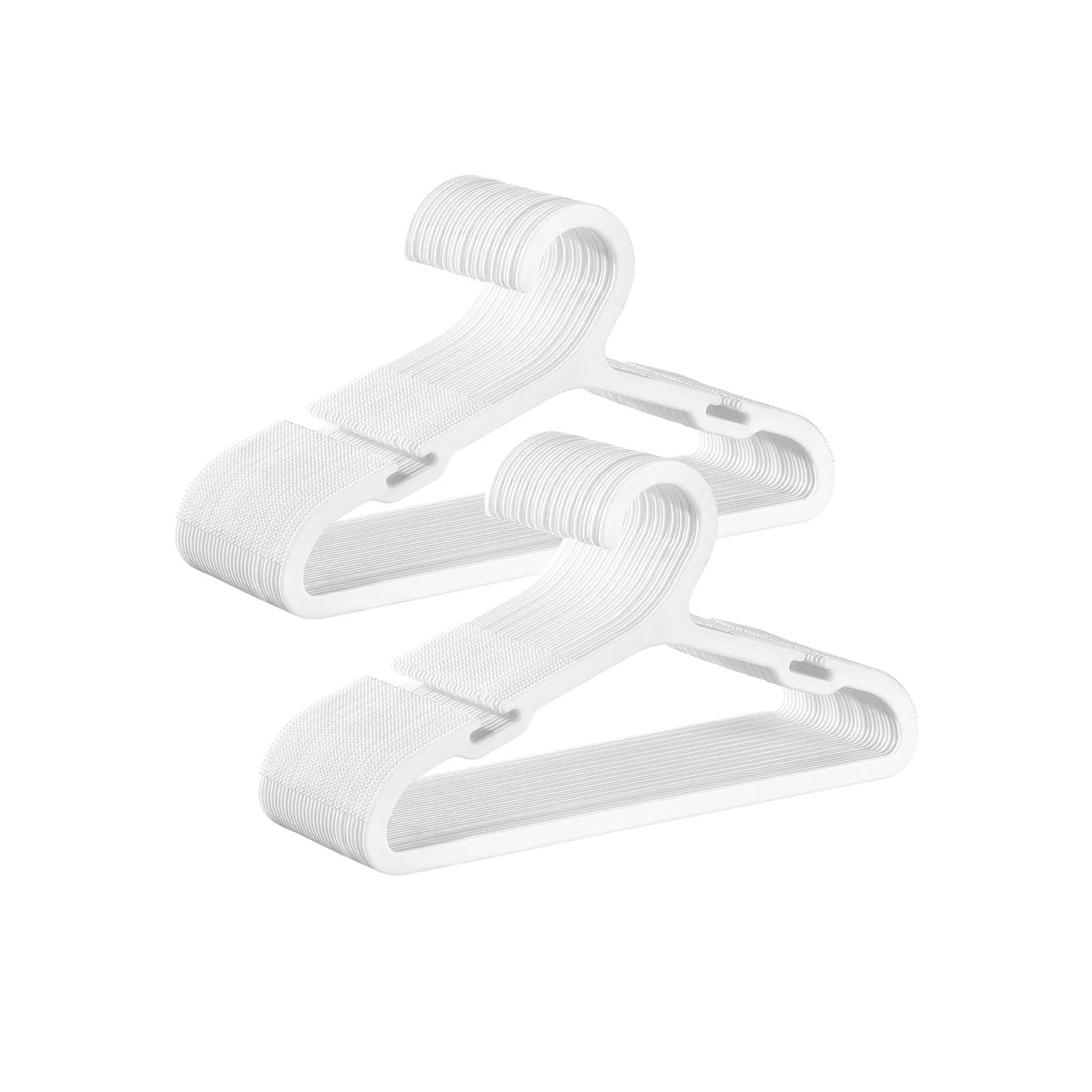 SONGMICS Hangers, Plastic Hangers for Closet, for Children, Space-Saving, Non-Slip