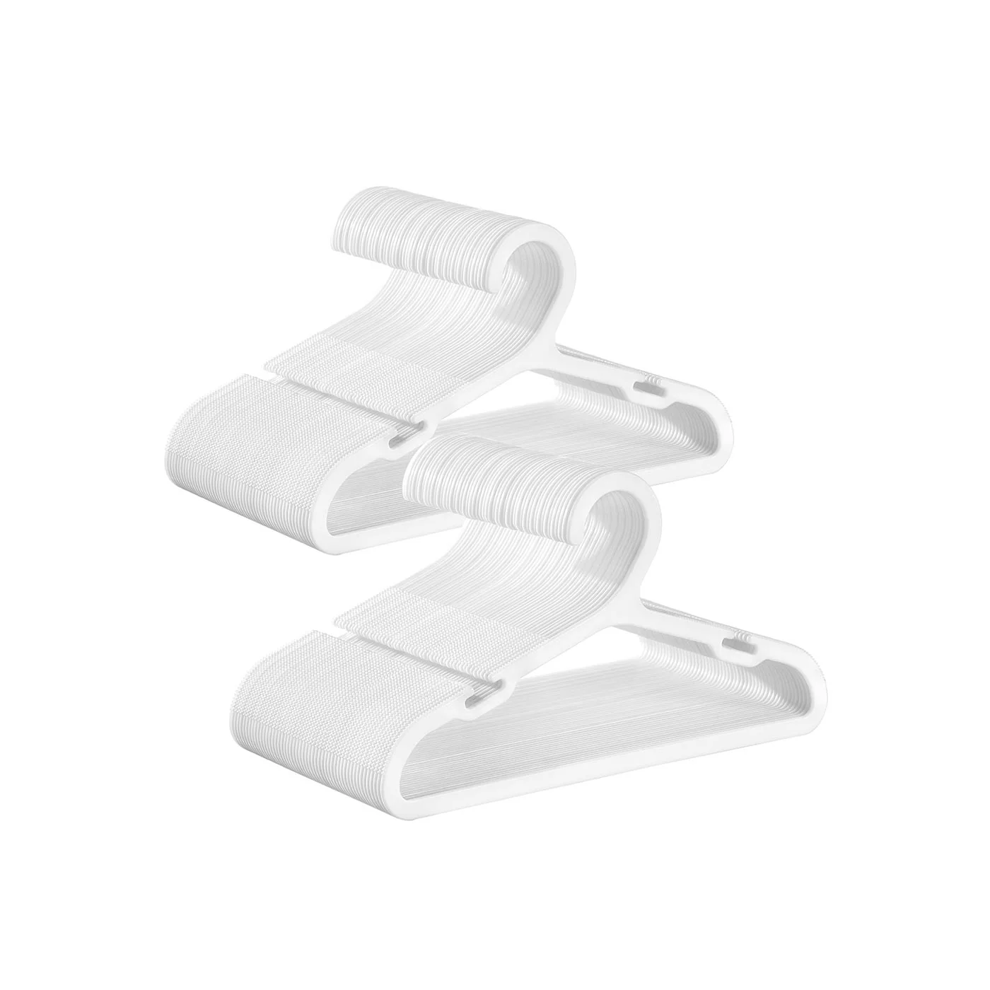 SONGMICS Hangers, Plastic Hangers for Closet, for Children, Space-Saving, Non-Slip - Image 3