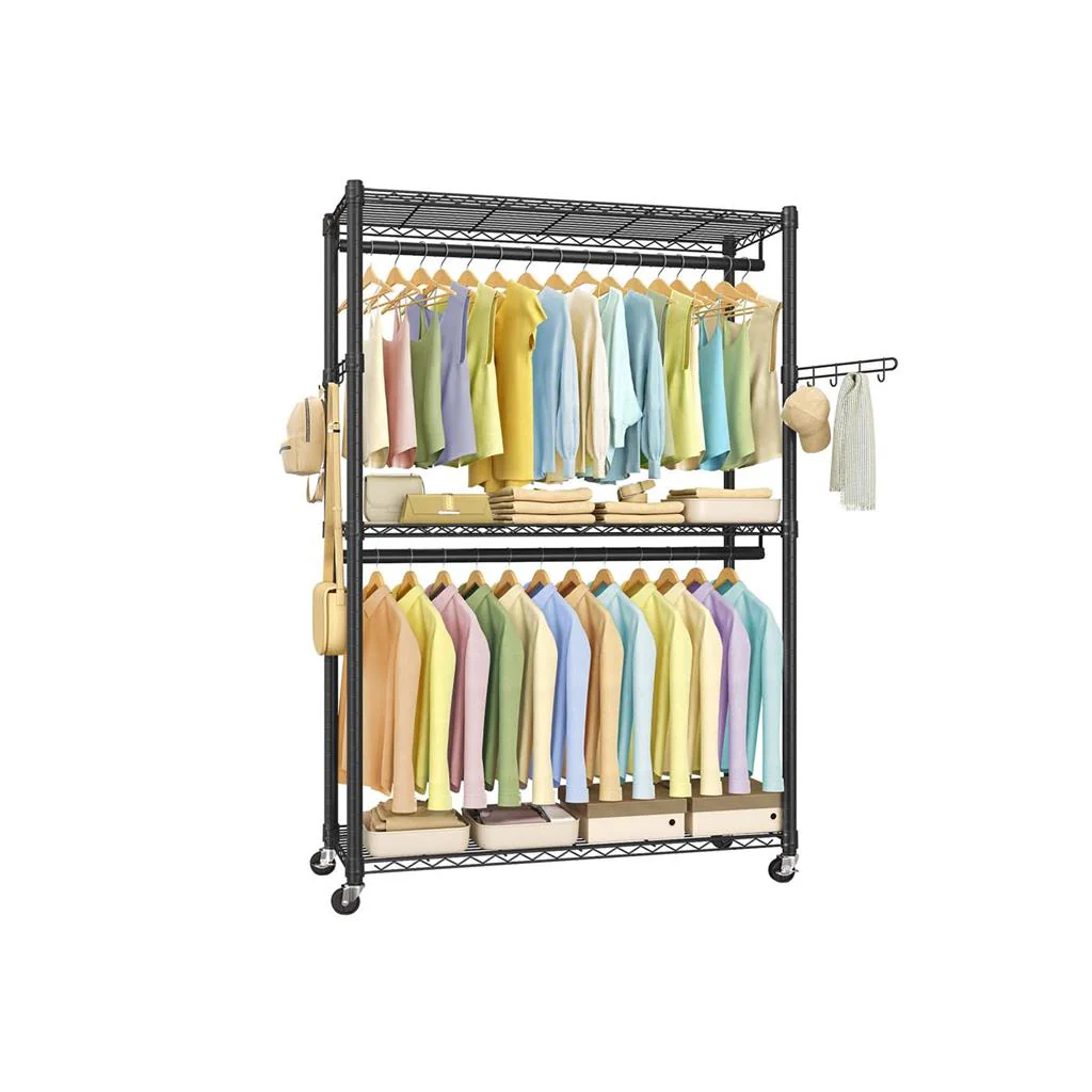 Heavy-Duty Rolling Clothes Rack - Image 2