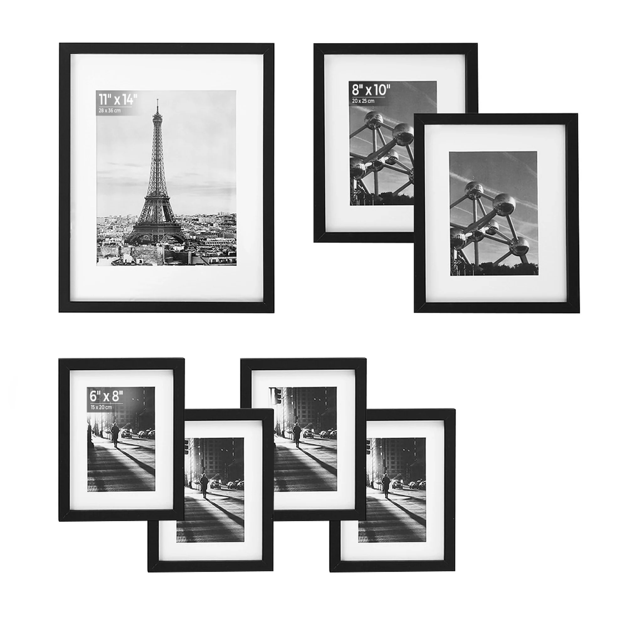 SONGMICS Picture Frames with 7 Mats