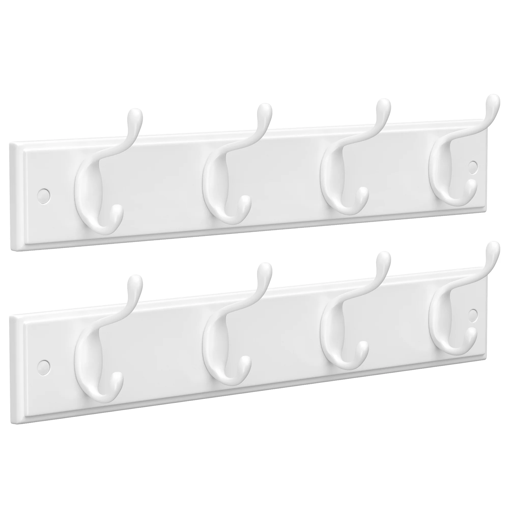 SONGMICS Set of 2 Wall-Mounted Coat Rack, Hook Rack