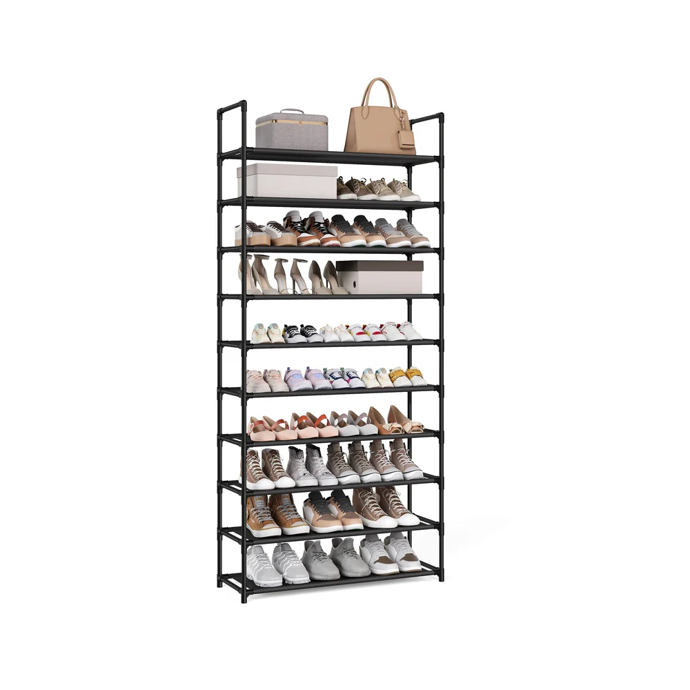 SONGMICS Shoe Rack, 10-Tier Shoe Shelf, Shoe Storage Organizer