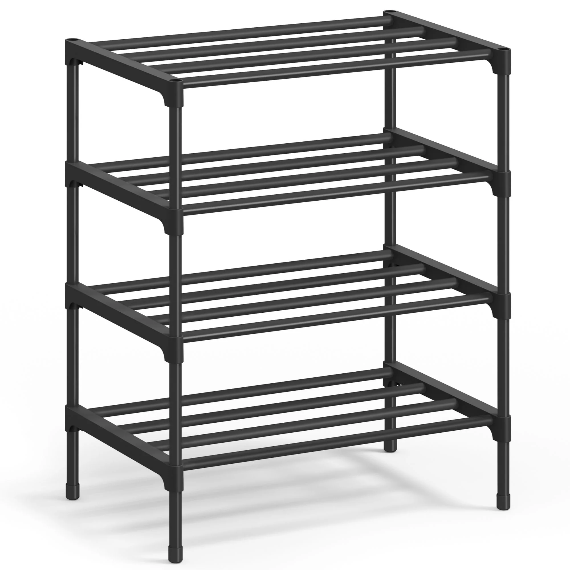 Shoe Rack for Closet, Compact Metal Shoe Organizer Shelf for Entryway - Image 3